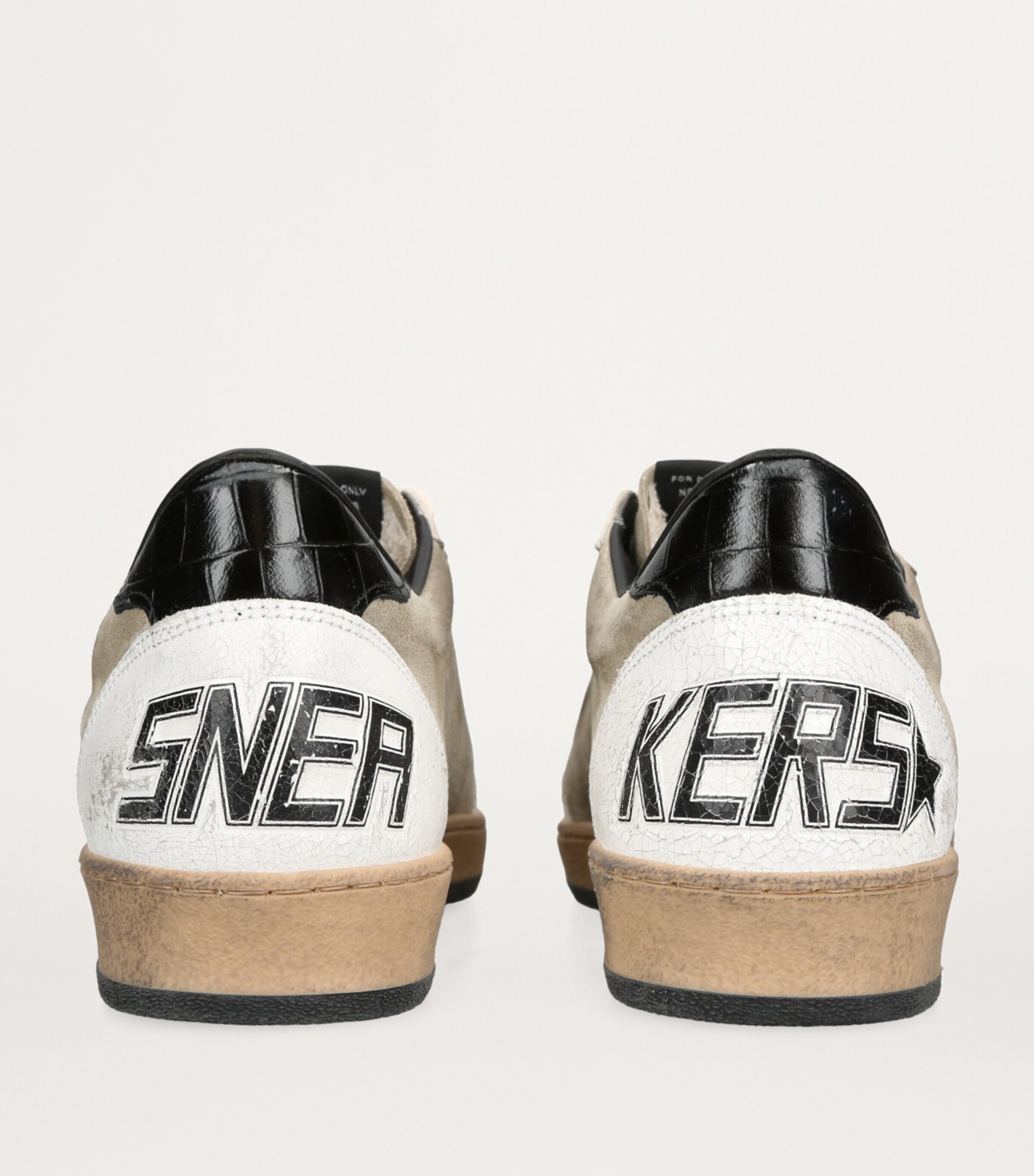 Golden Goose Leather Ball Star Sneakers Grey Mixed Image 2
