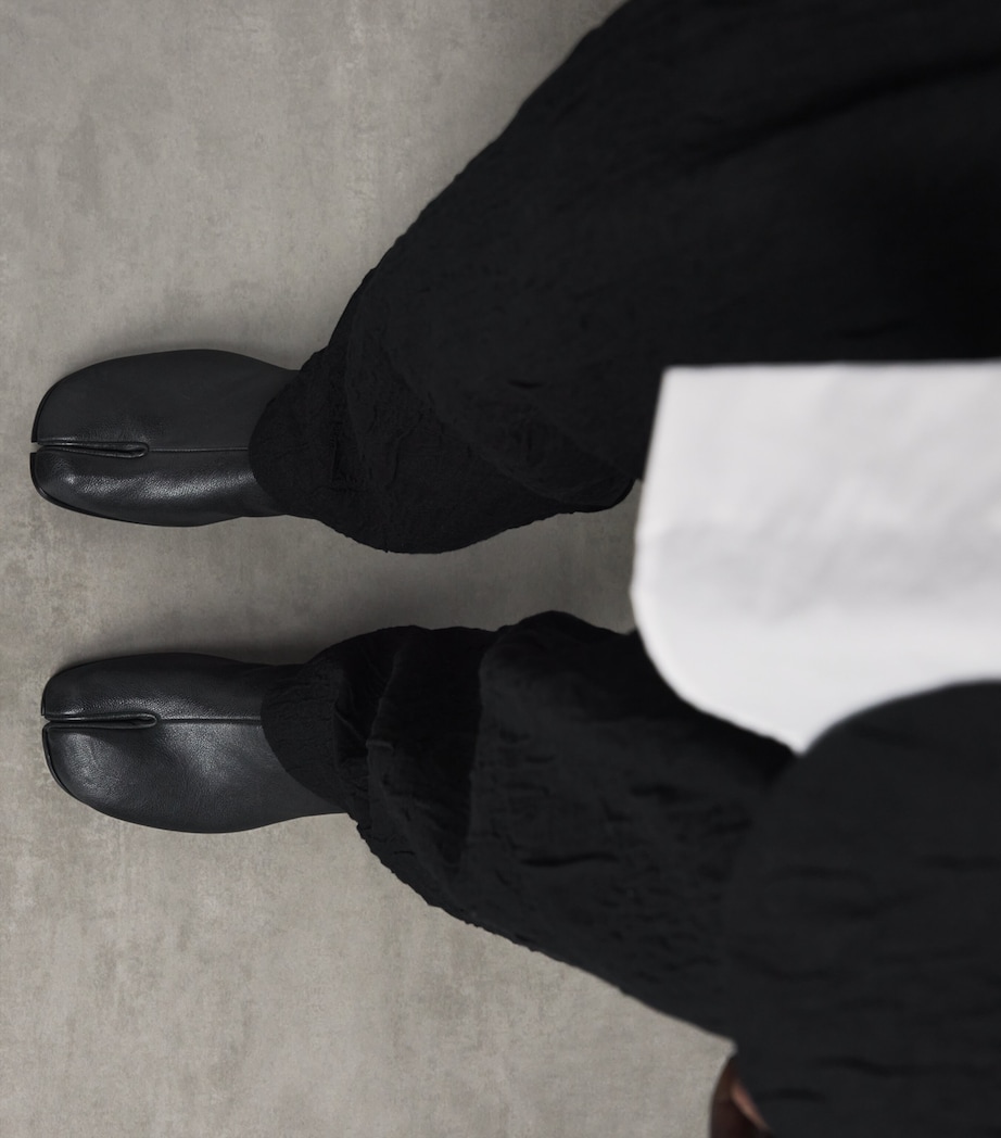 Maison Margiela Leather Tabi Ankle Boots 30 Black Image 4