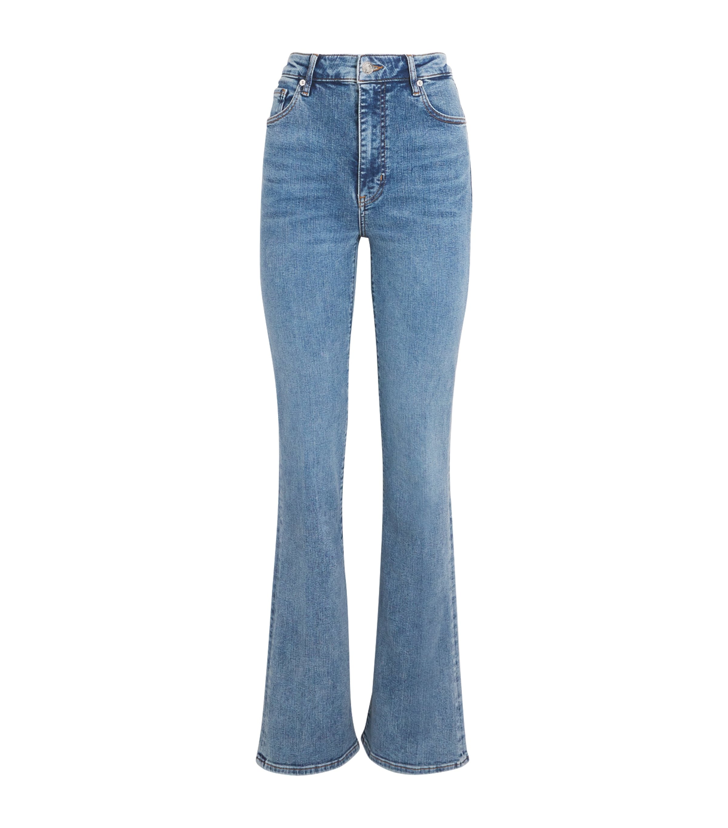 Frame The Reboot Bootcut Jeans In Blue