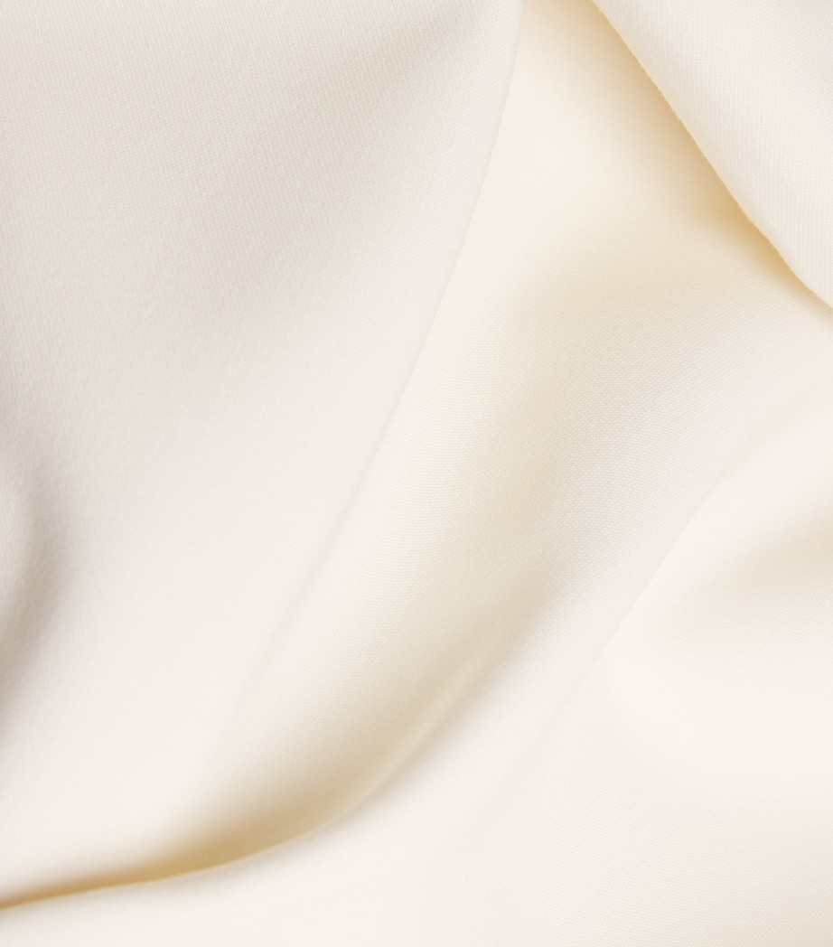 Draped Short-Sleeve Top 112 OFF WHITE Image 5