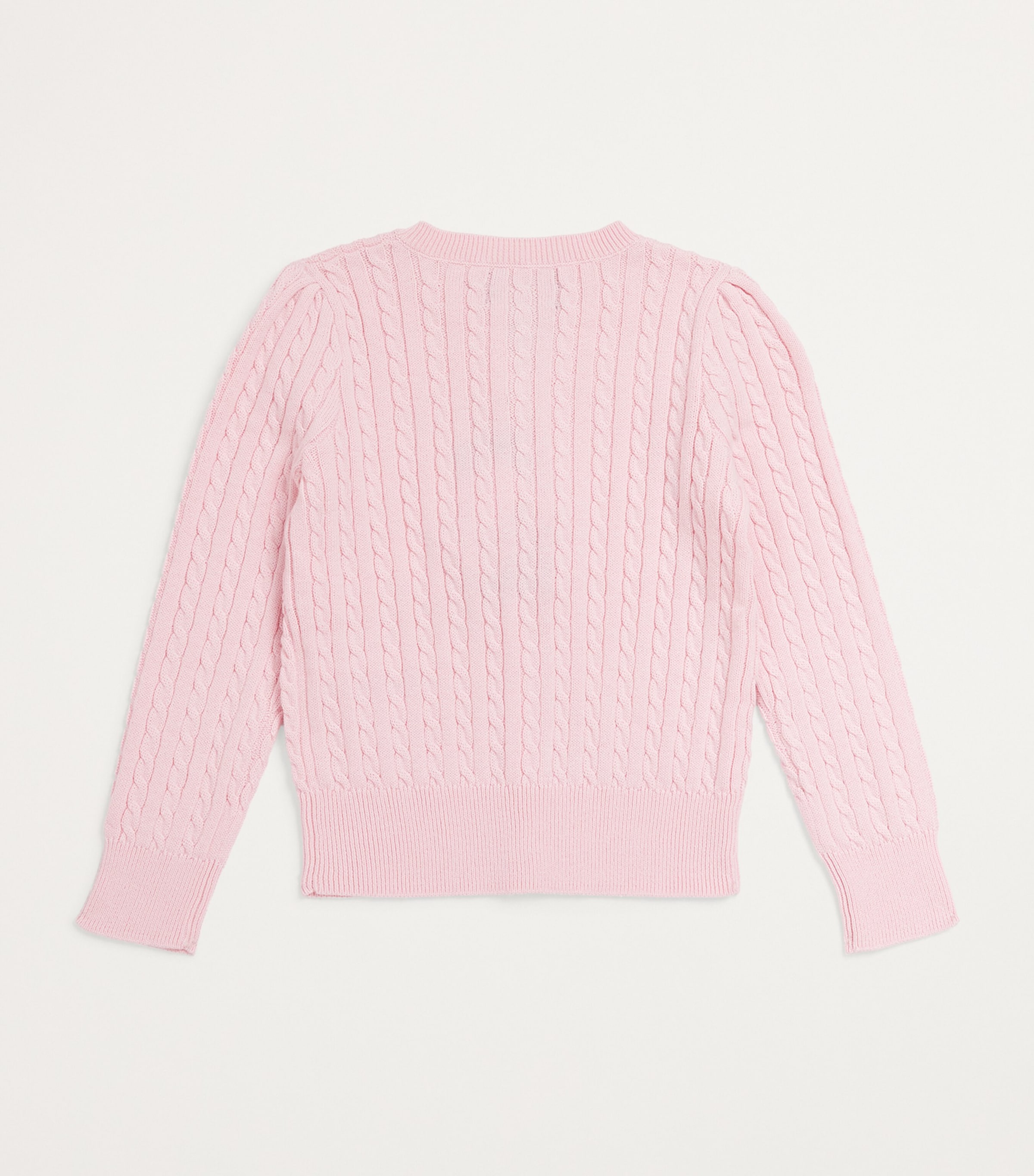 Cable-Knit Cardigan (2-4 Years) HINT OF PINK Image 2