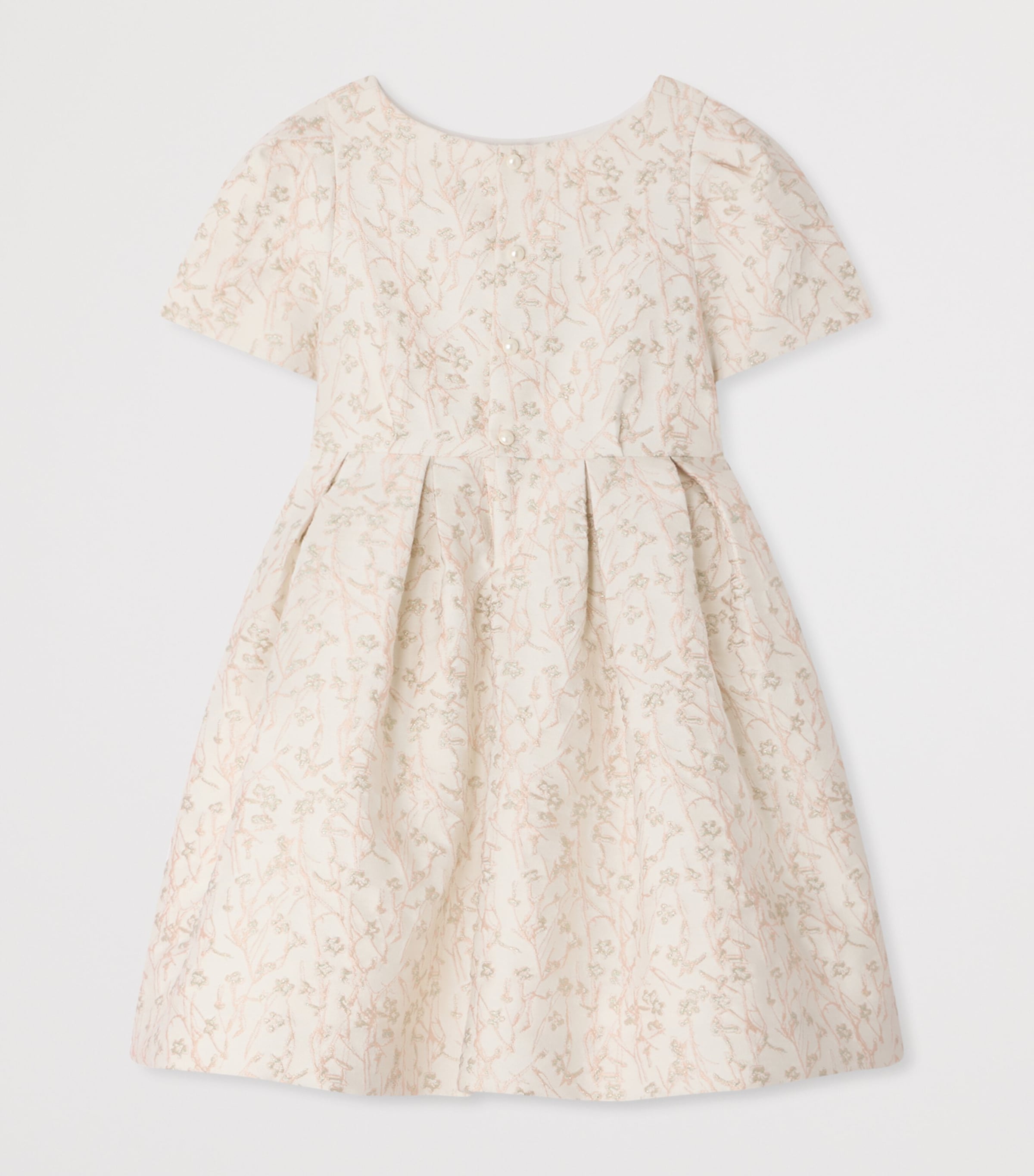 Bonpoint Floral Embroidered Occasion Dress (10-14 Years) Fleurs Rose Image 2