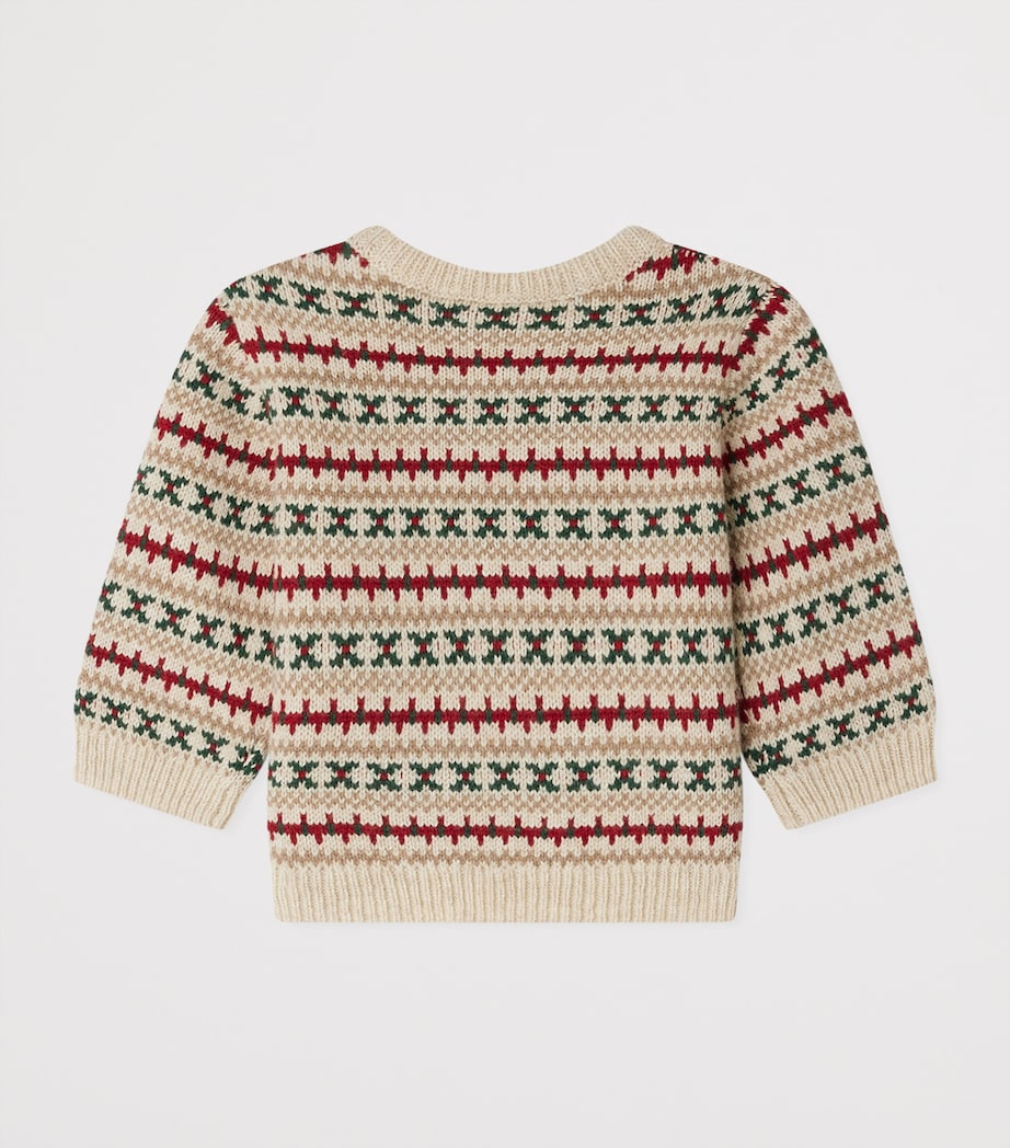 Wool-Blend Dalmire Sweater (2-3 Years) BLEU DE PRUSSE Image 2