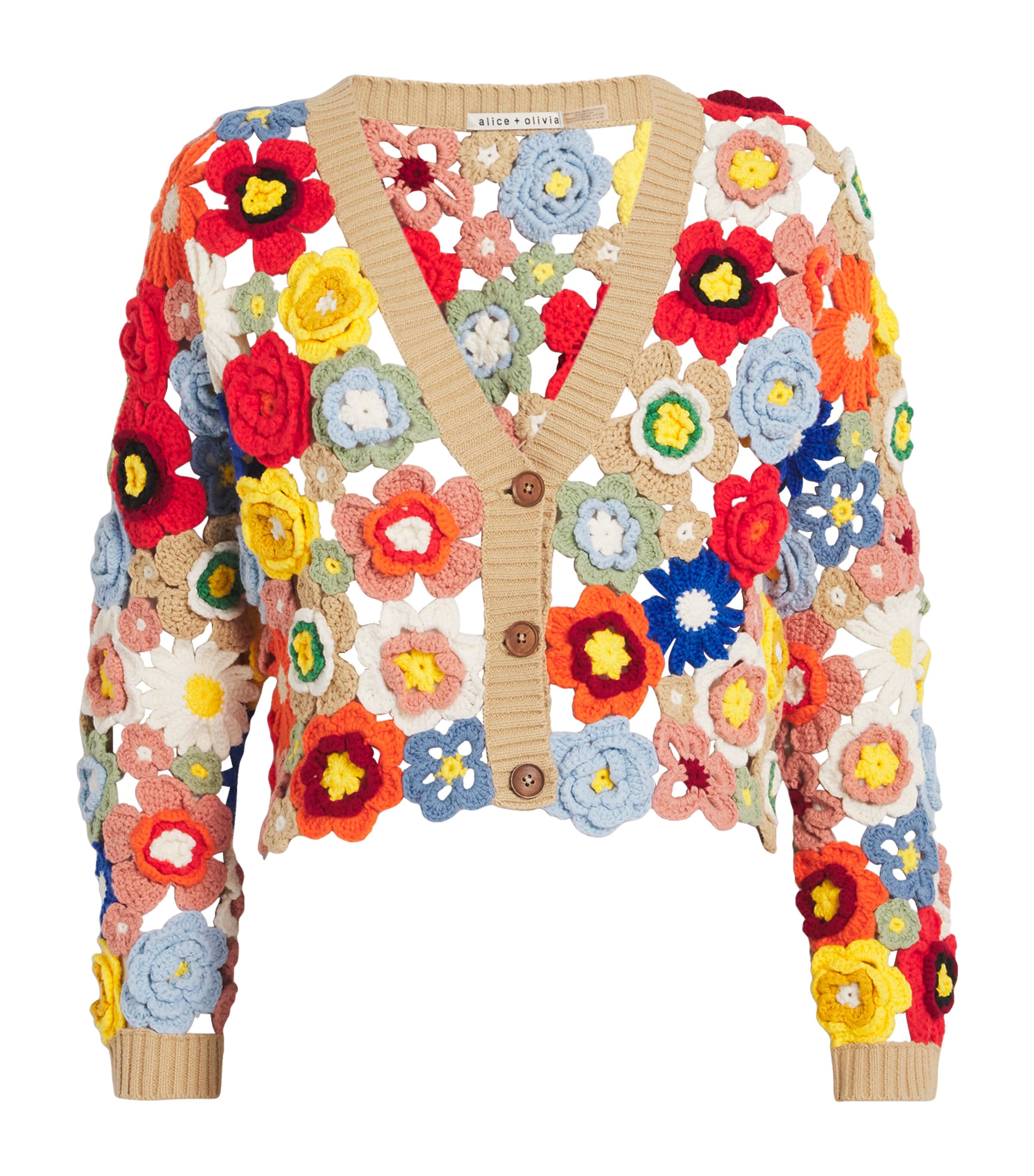 美品　alice + olivia サングラス柄　カーディガン Alice+Olivia Multi Cotton-Blend Bradley Cardigan | Harrods US