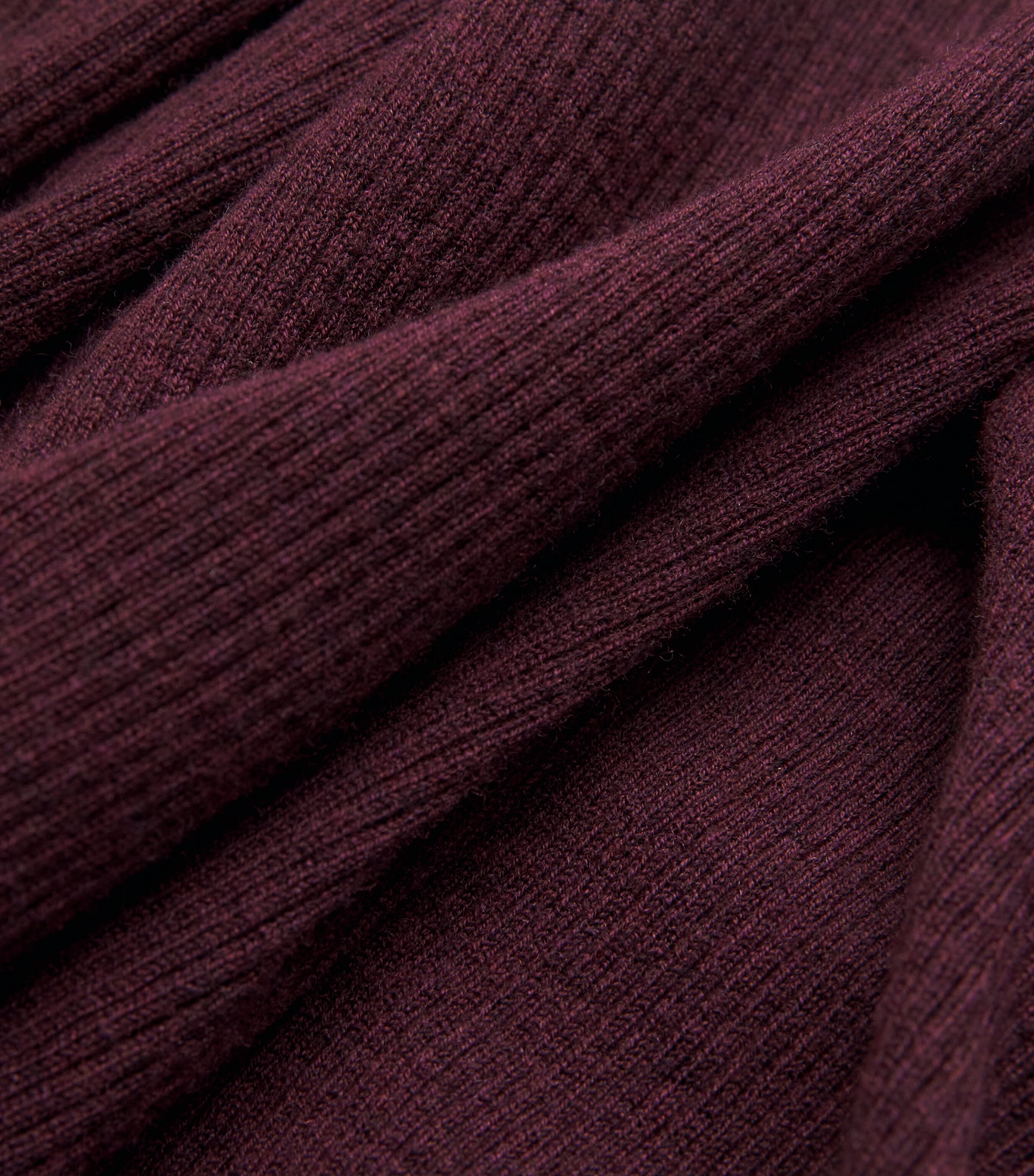 Wool-Silk Rollneck Sweater BURGUNDY Image 5