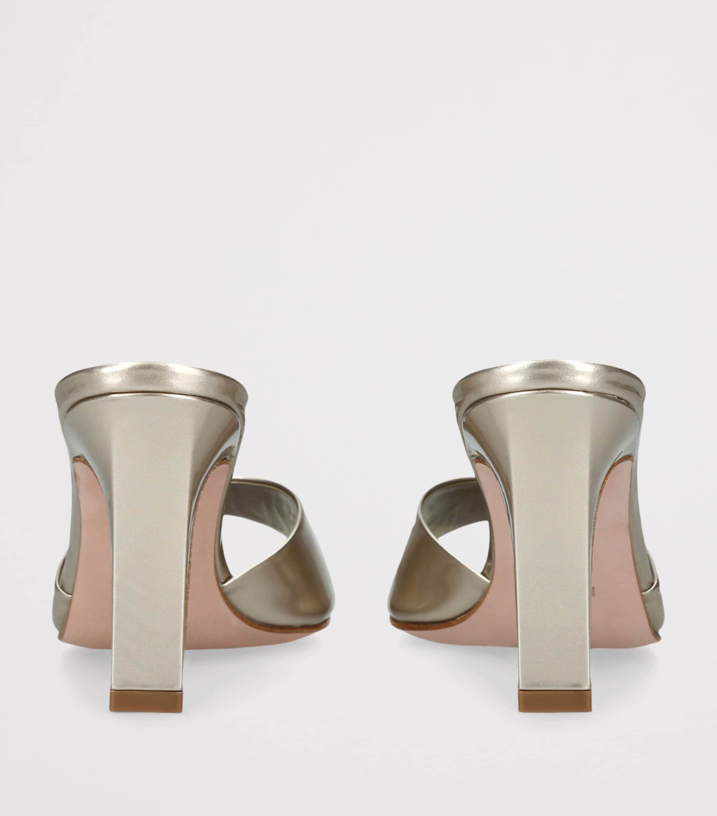 Patent Leather Yasmin Mules 85 GOLD Image 2