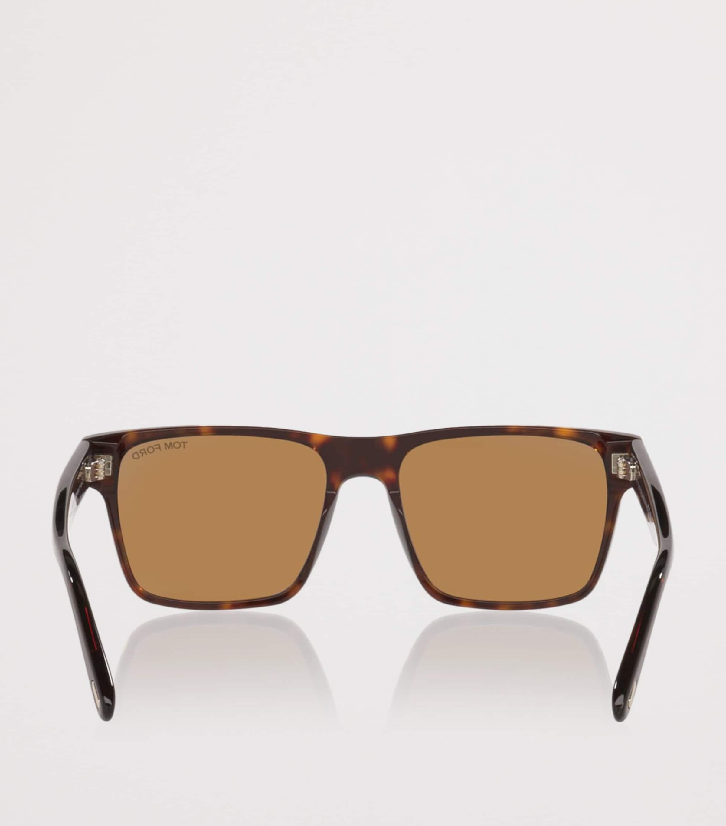 TOM FORD Tortoiseshell Calder Square Sunglasses Image 4