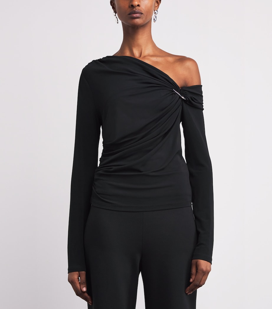 Off-The-Shoulder Lozea Top B0002 BLACK Image 3