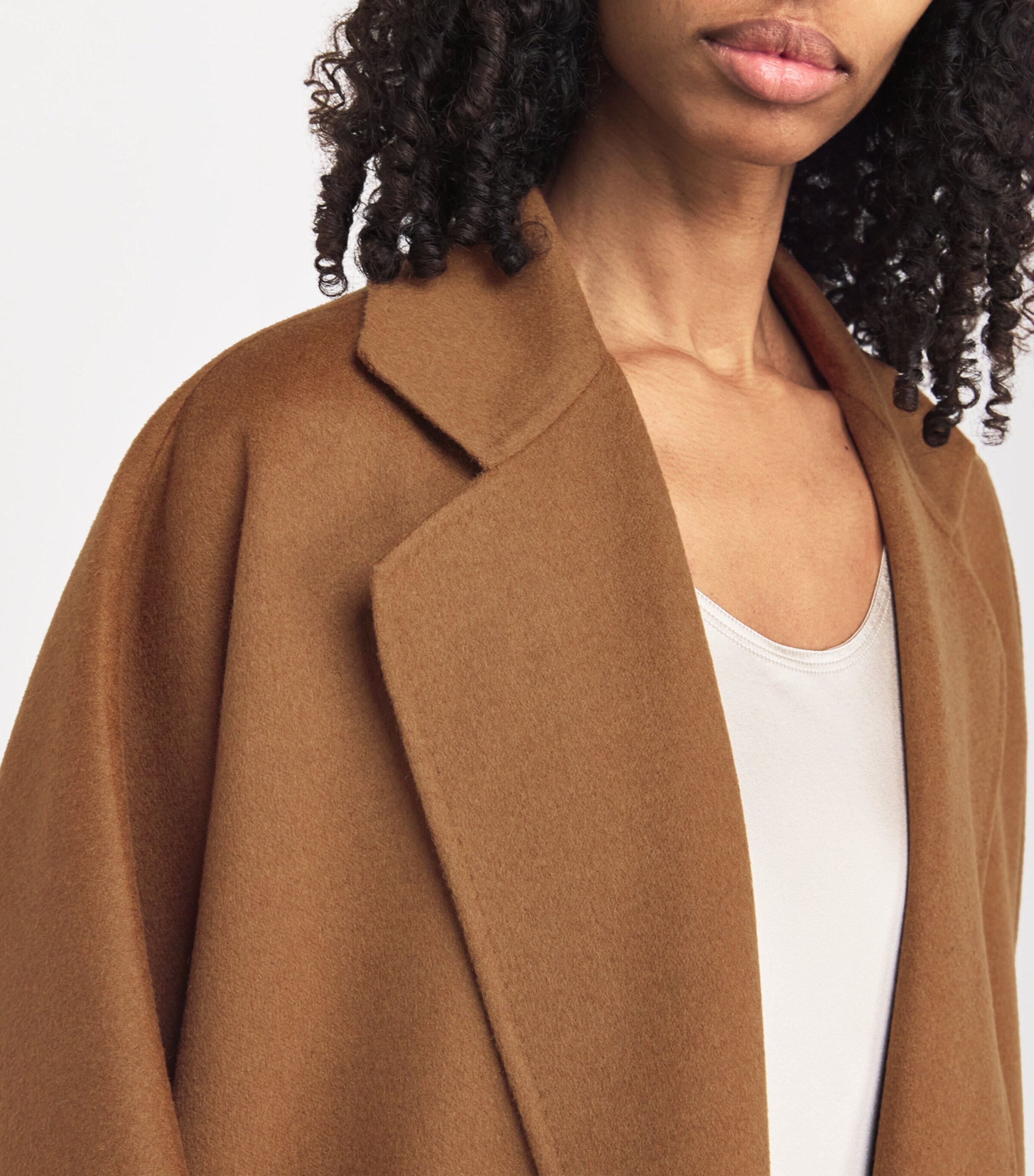 Max Mara Camel Hair Cape Coat | Harrods US
