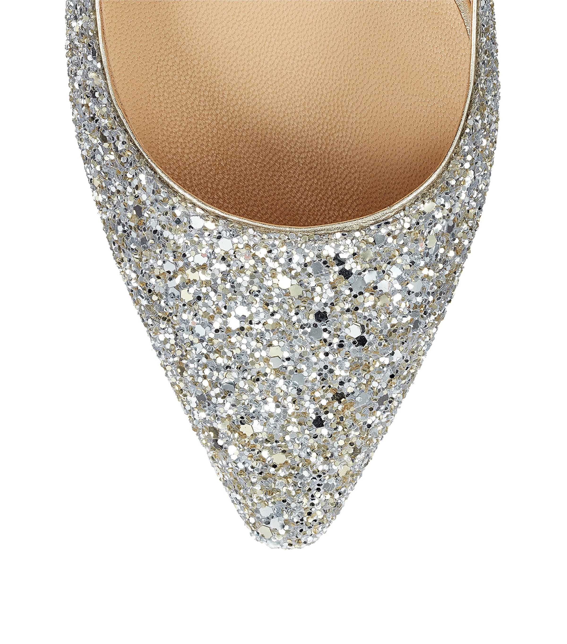 Jimmy Choo Romy 85 Glitter Pumps | Harrods US