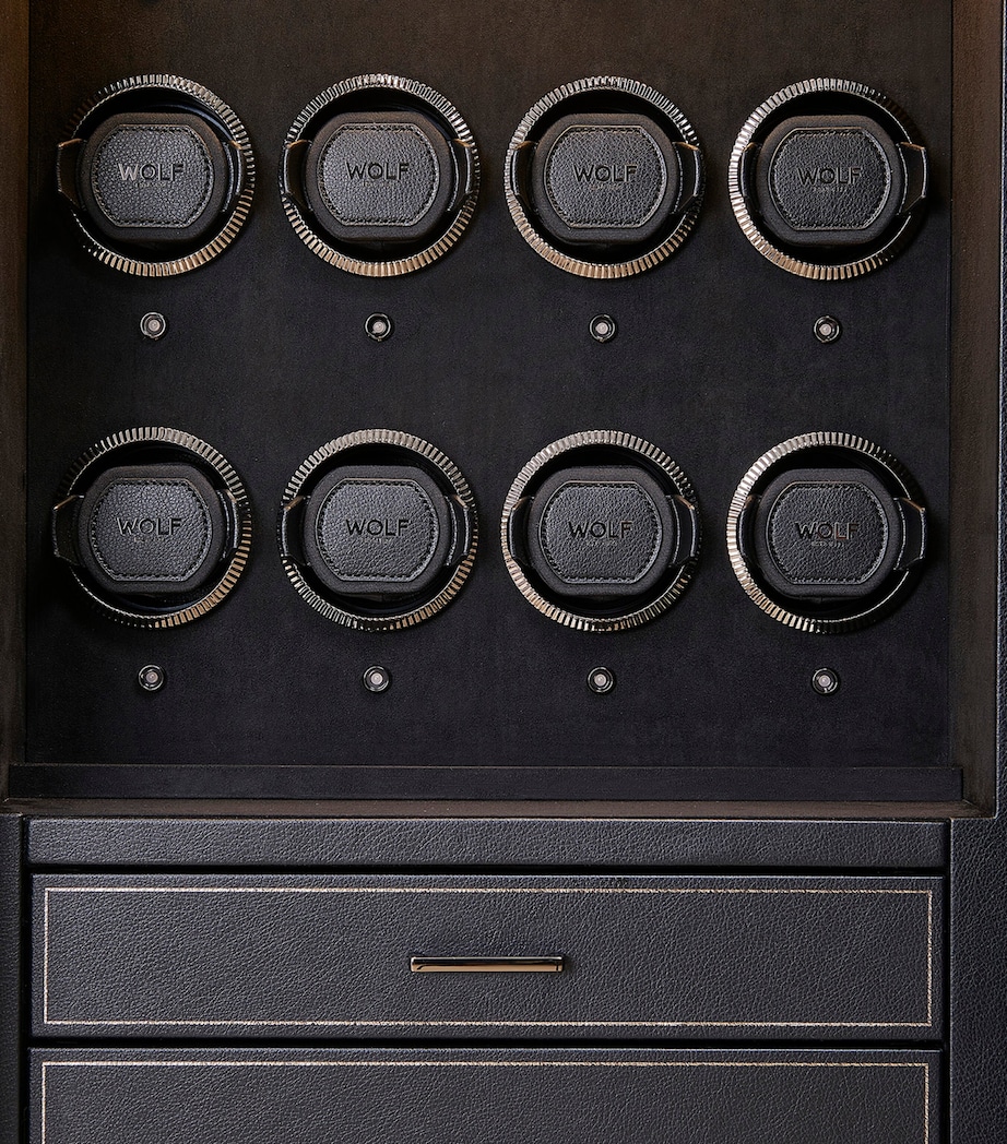 WOLF Athos 12 Piece Watch Winder and Jewellery Safe Black Image 3
