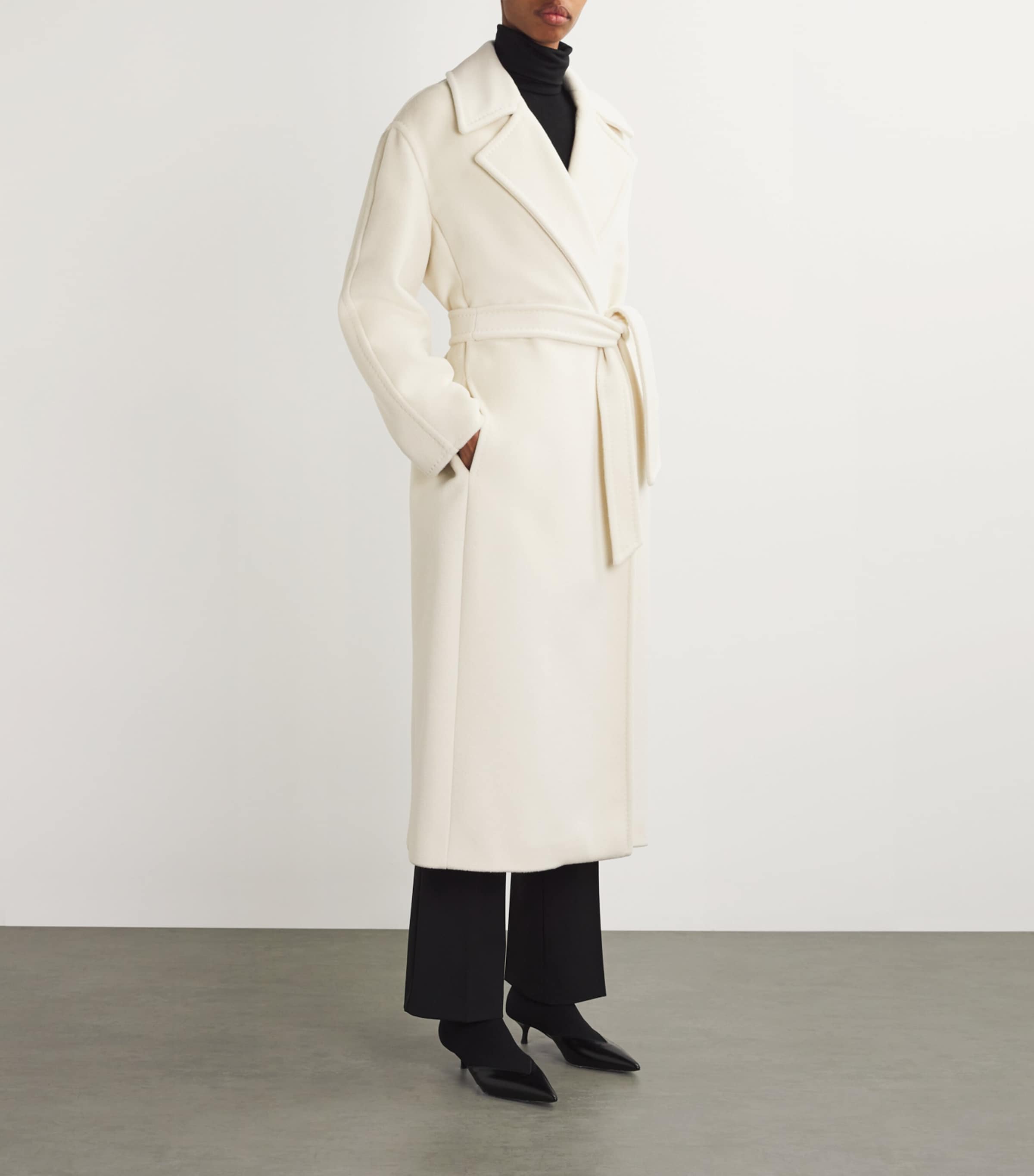 Max Mara Wool-Blend Belted Coat | Harrods US Max Mara Wool-Blend Belted Coat | Harrods US