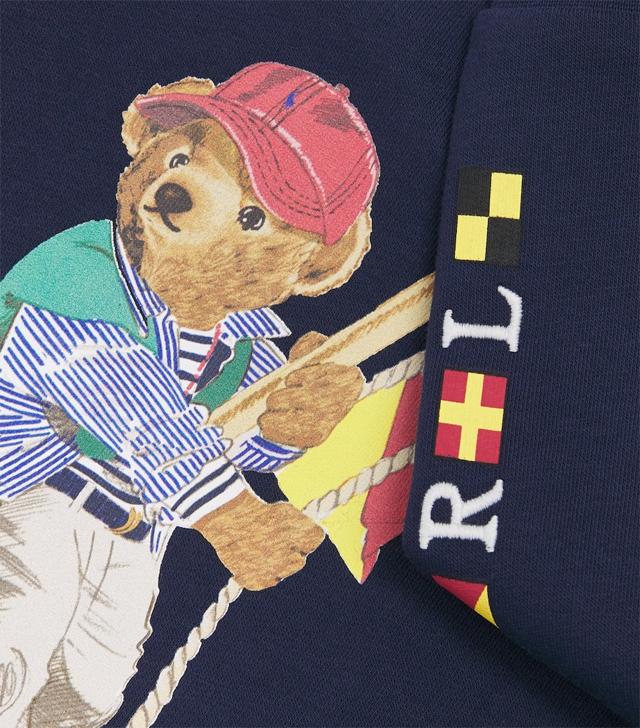 Ralph Lauren Kids Sailing Polo Bear Sweatshirt (2-7 Years) Nwprt Nvy Image 3