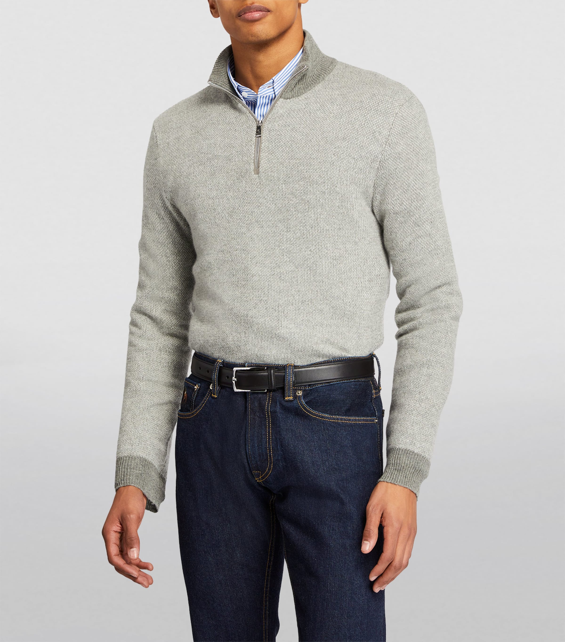 Ralph Lauren Purple Label Leather Belt Black Image 5
