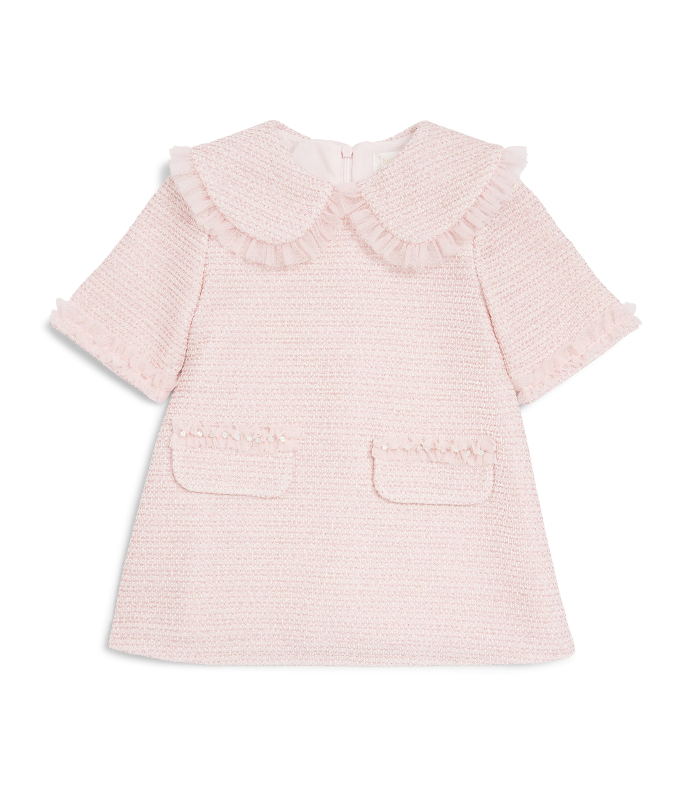 Bimbalo Tweed Dress (1 Month - 4 Years) Pink Image 1