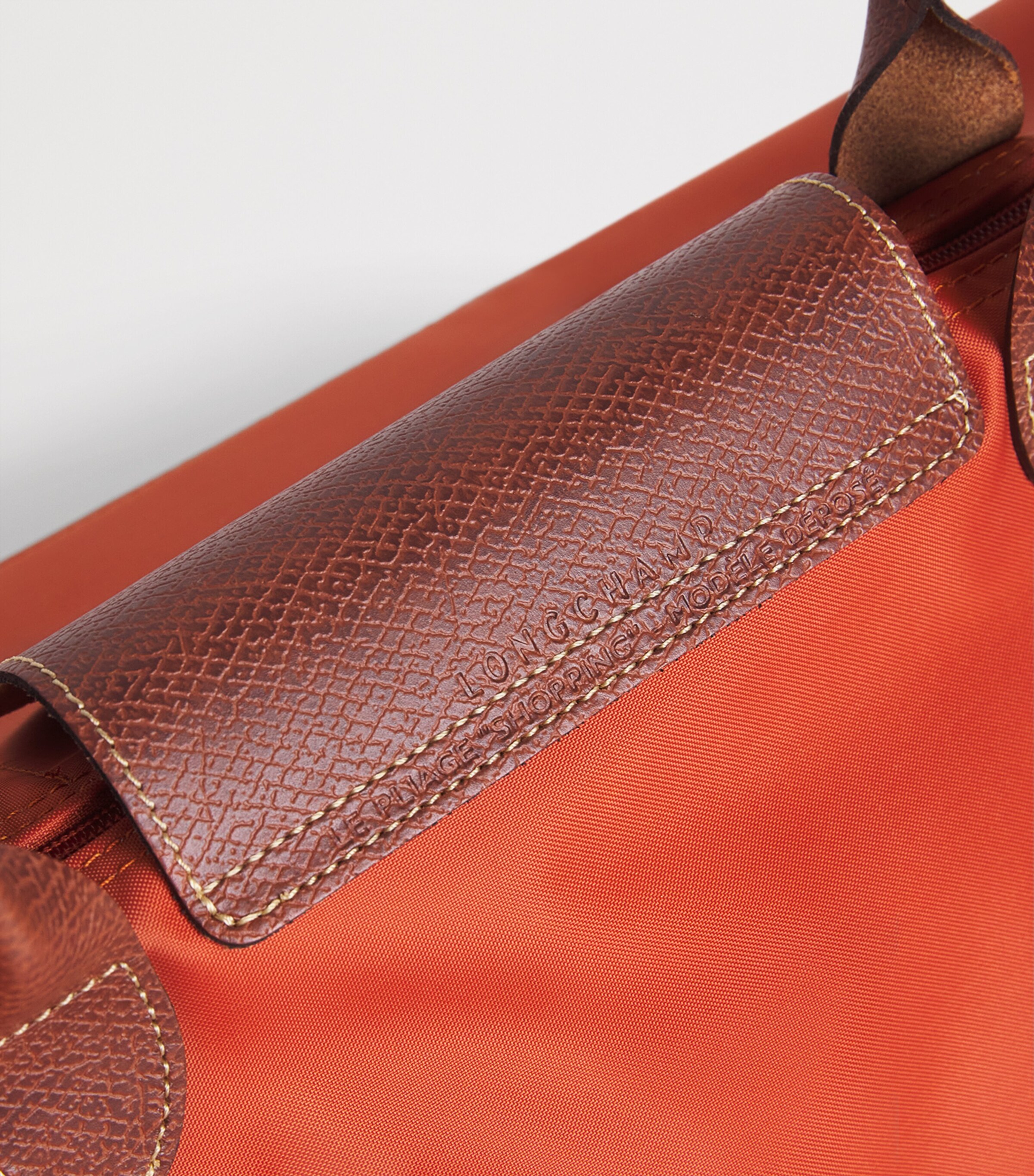 Longchamp Large Le Pliage Green Tote Bag Brick Image 6