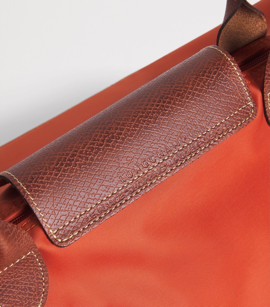 Longchamp Large Le Pliage Green Tote Bag Brick Image 6