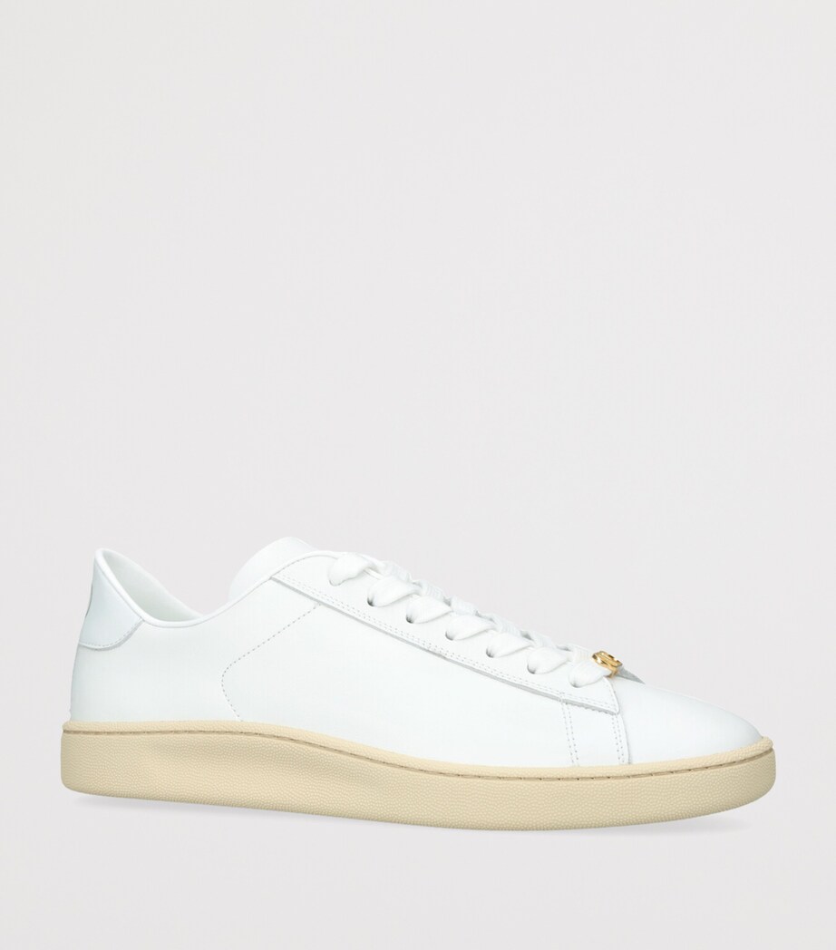 Valentino Garavani Leather Royco Sneakers White Image 3