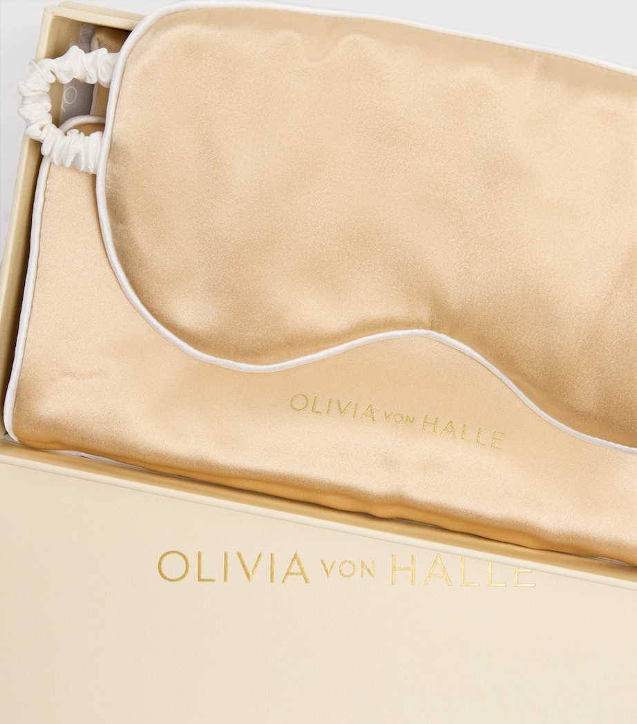 Silk Audrey Eye Mask CARAMEL Image 4