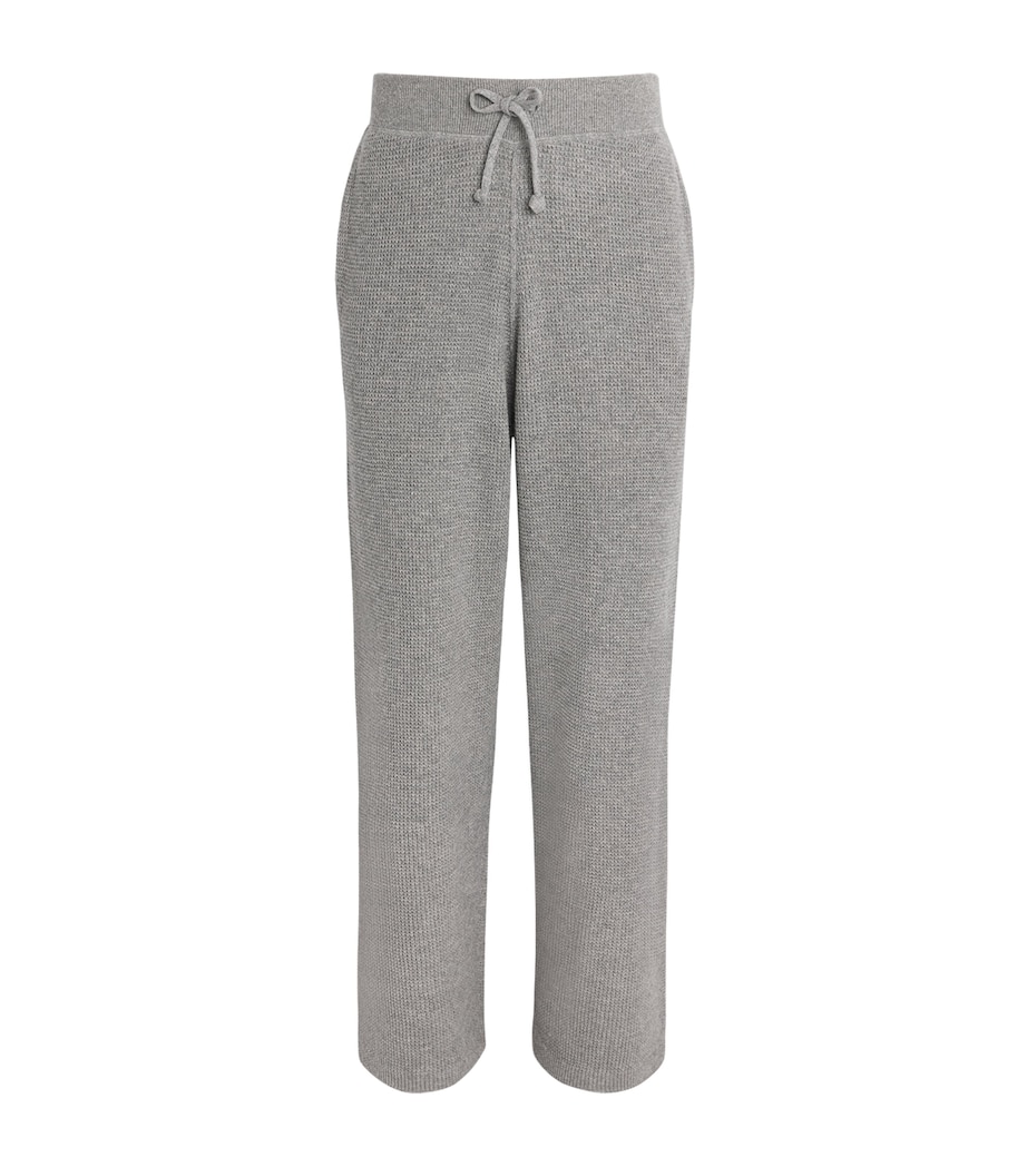 Polo Ralph Lauren Mens Wool-Cotton Waffle Knit Sweatpants Fawn Grey Heather Image 1