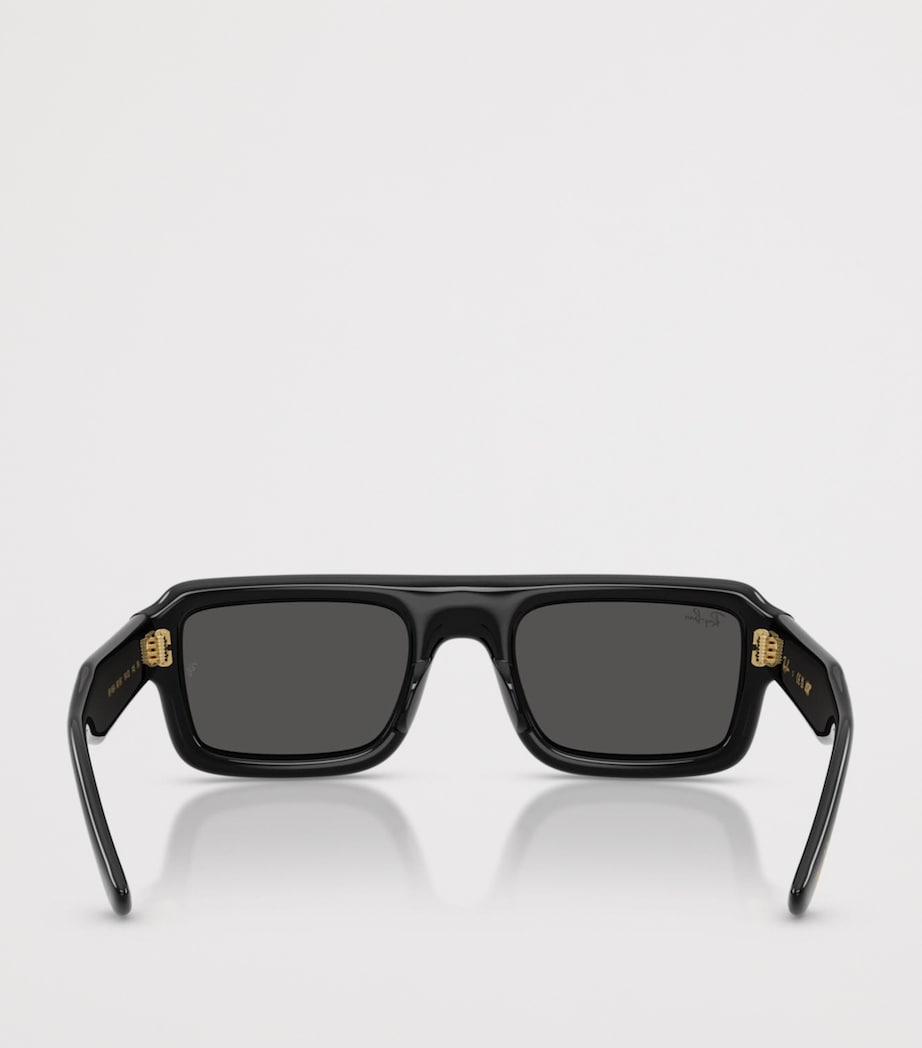 Ray-Ban Flacko Puffer Pilot Sunglasses Black Image 3