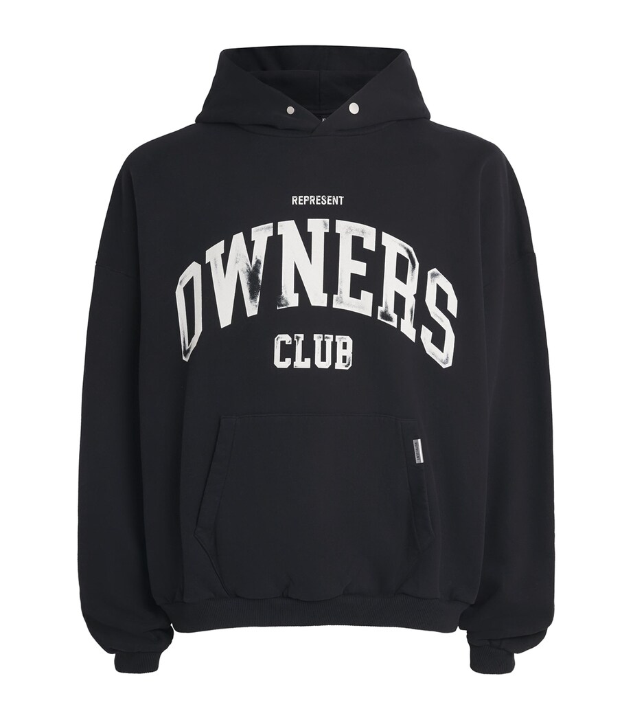 Represent Mens Owners Club Hoodie Jet Black Image 1