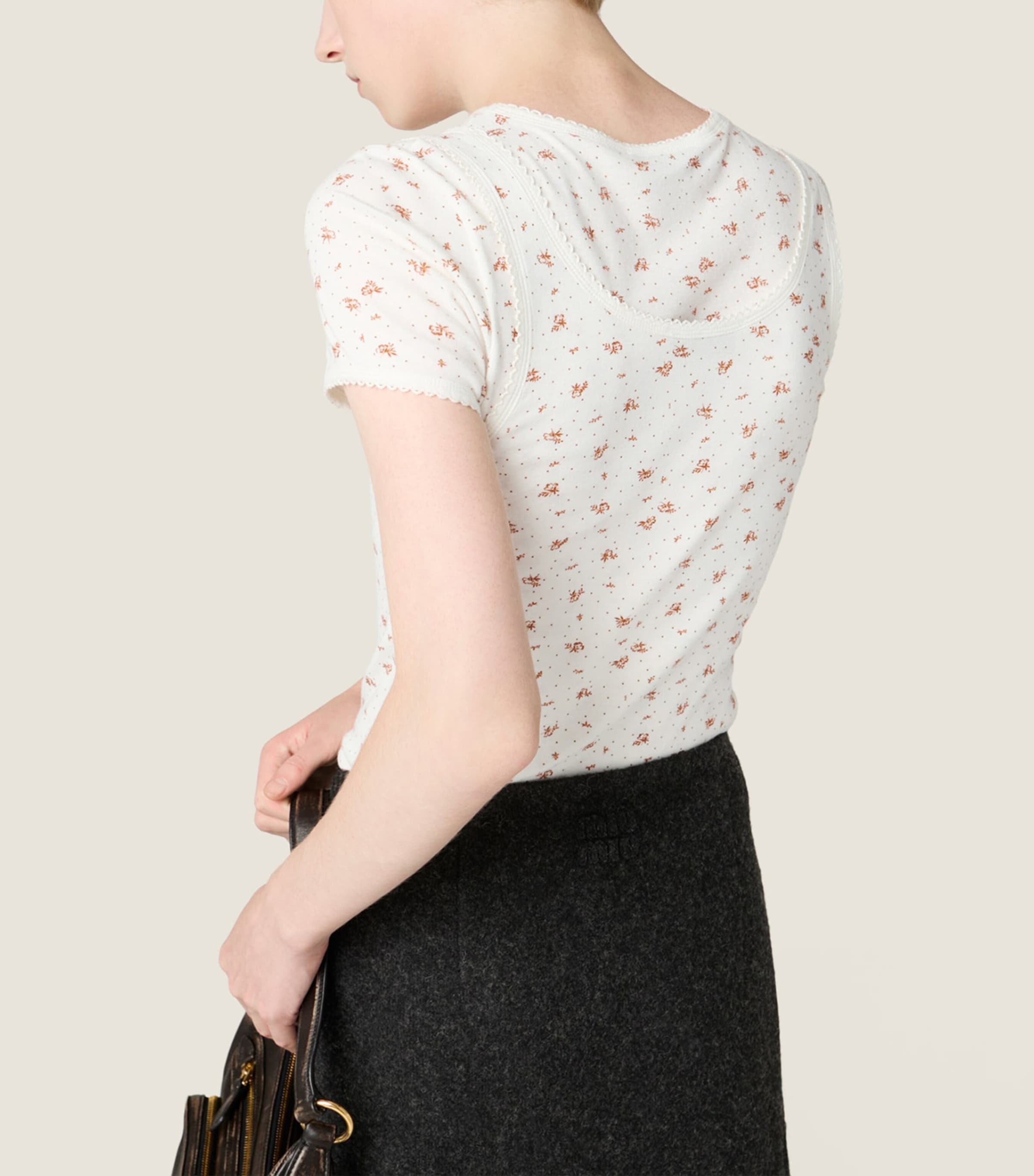 Cotton Jersey Ribbed Tank Top F0O7V Image 3