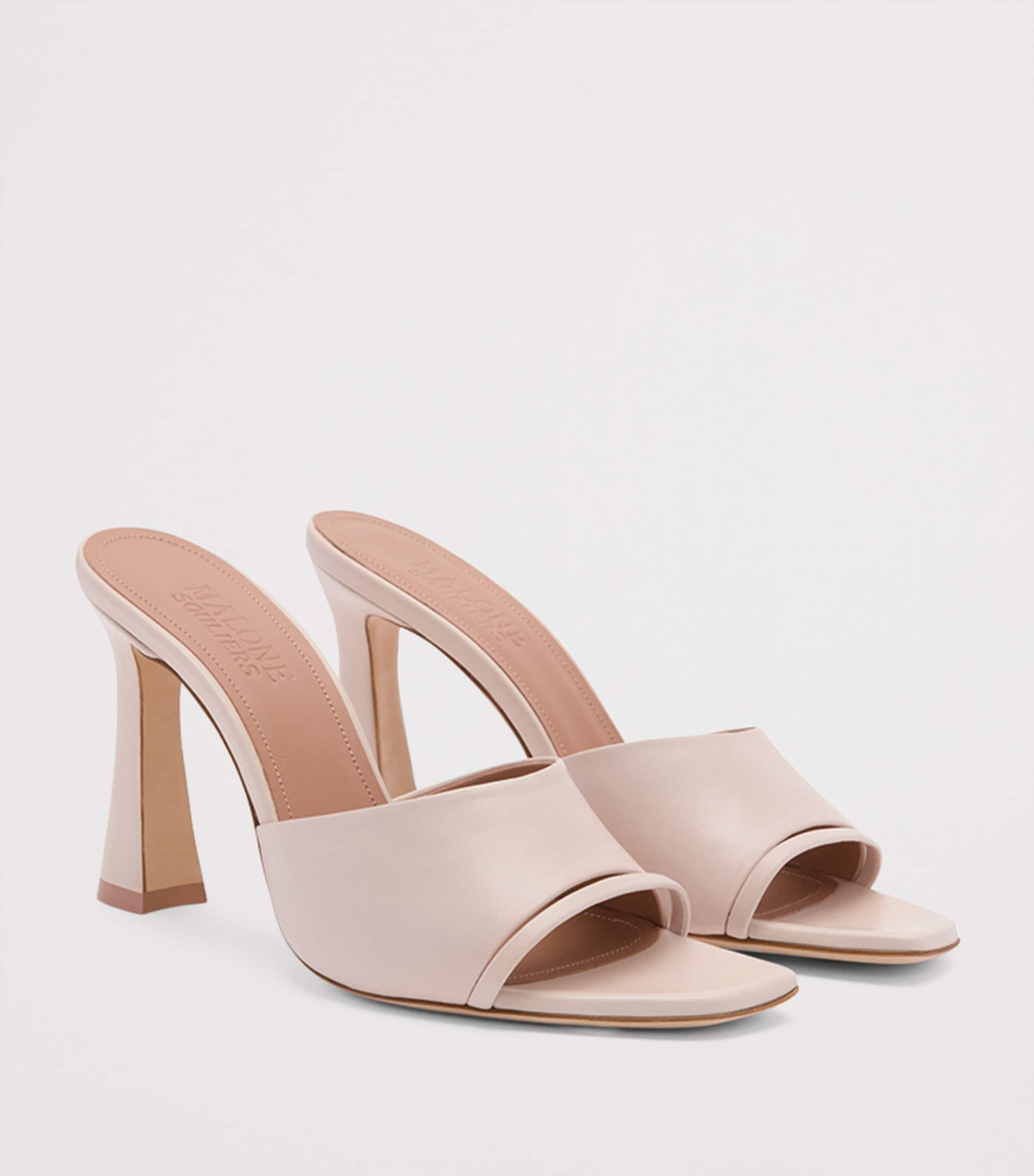 Leather Roxanne Mules 90 SHELL Image 3