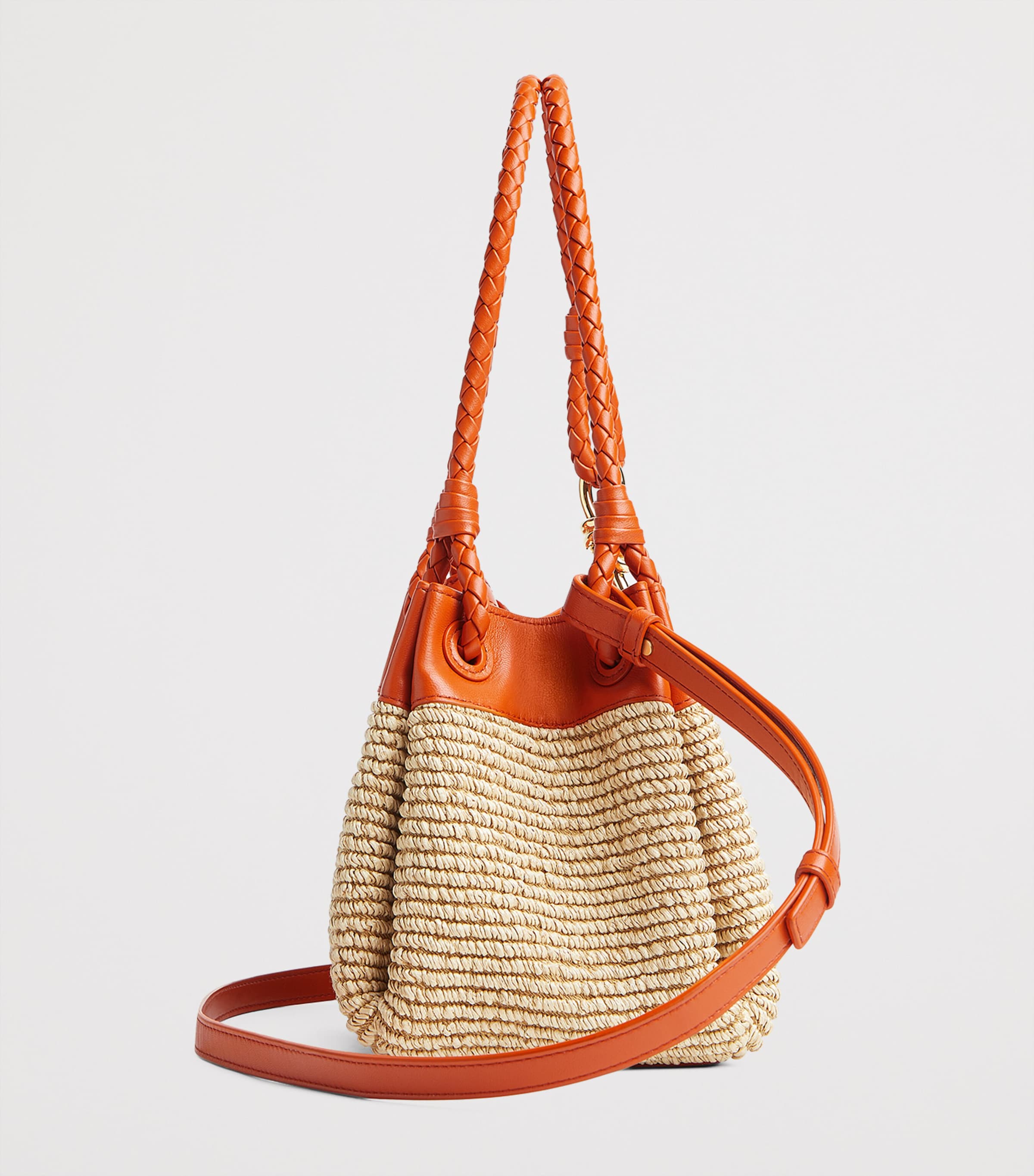 Small Raffia Parachute Shoulder Bag 9254 Image 3