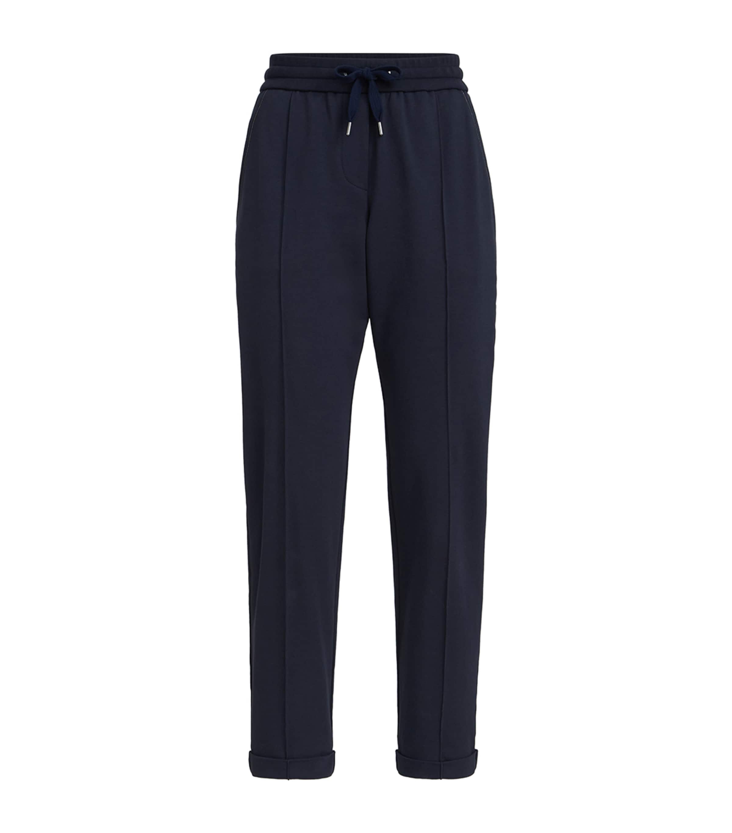 Brunello Cucinelli Womens Cotton-Blend Drawstring Sweatpants Image 1