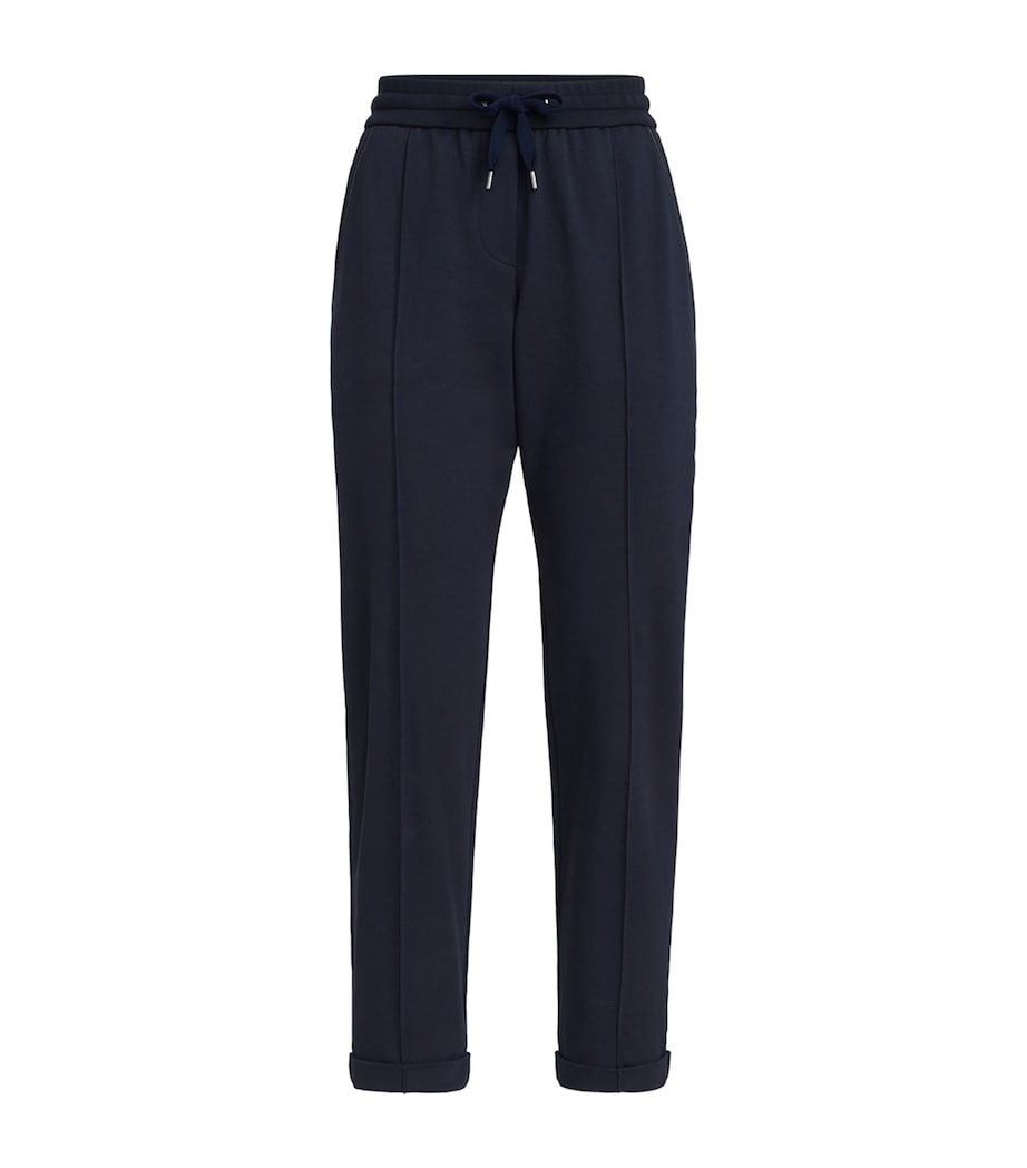 Brunello Cucinelli Womens Cotton-Blend Drawstring Sweatpants Image 1