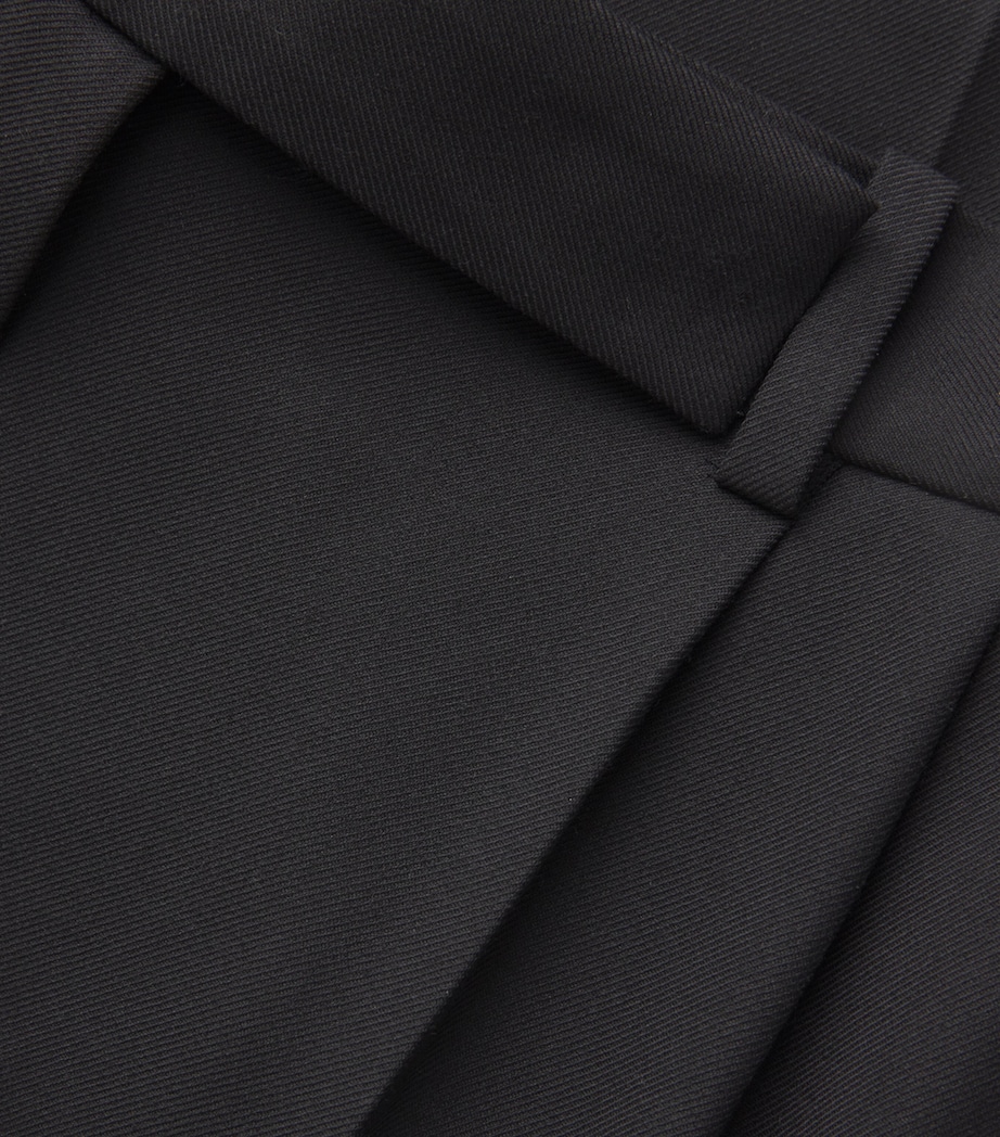 Tailored High-Rise Trousers BLACK Image 5