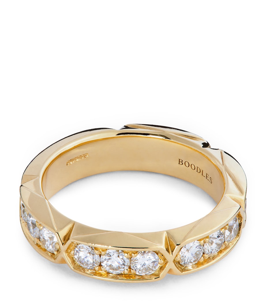 Yellow Gold and Diamond Large Jazz Ring YELLOW GOLD Image 1