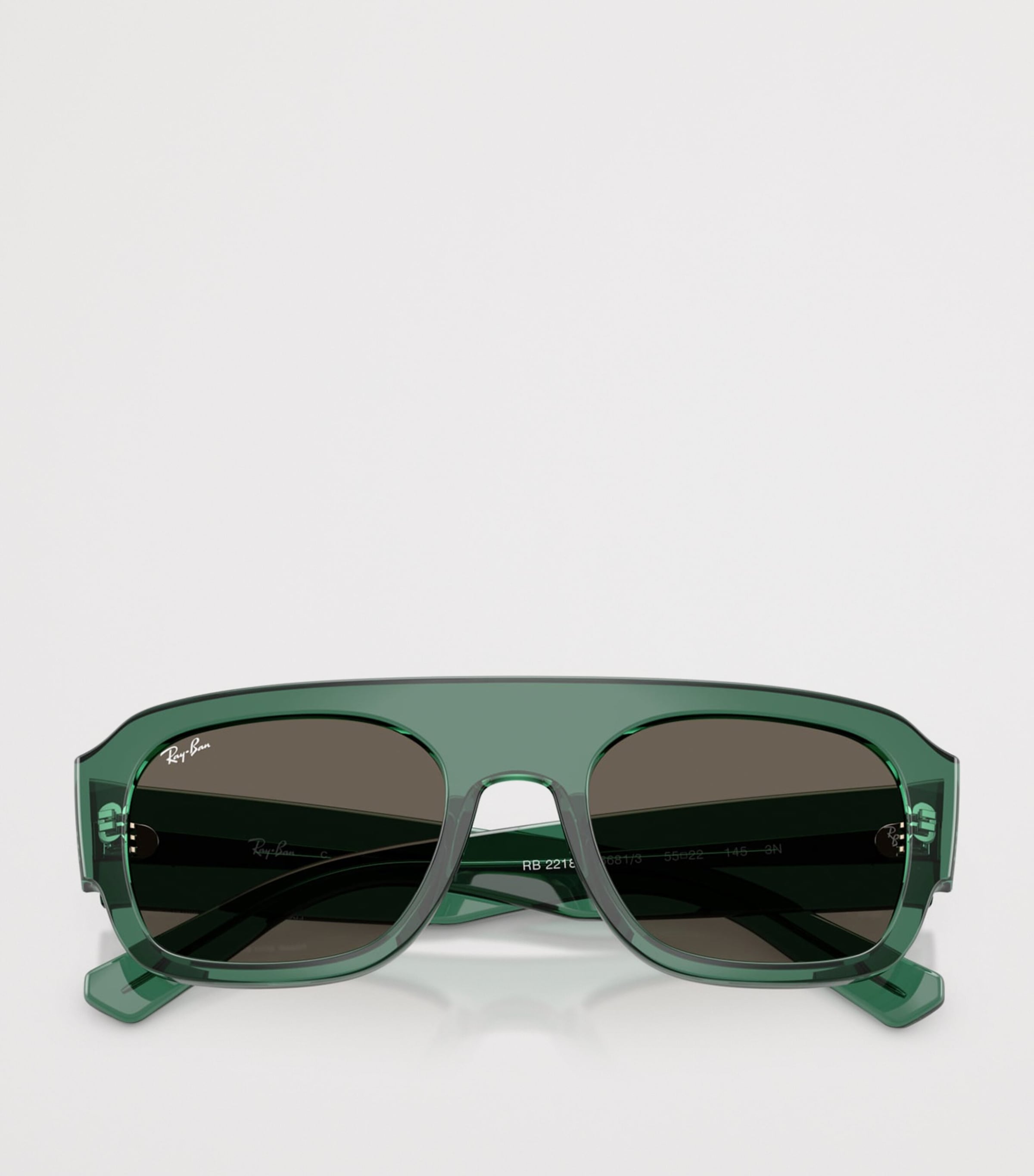 Ray-Ban RB2218 Irregular Sunglasses Green Image 4