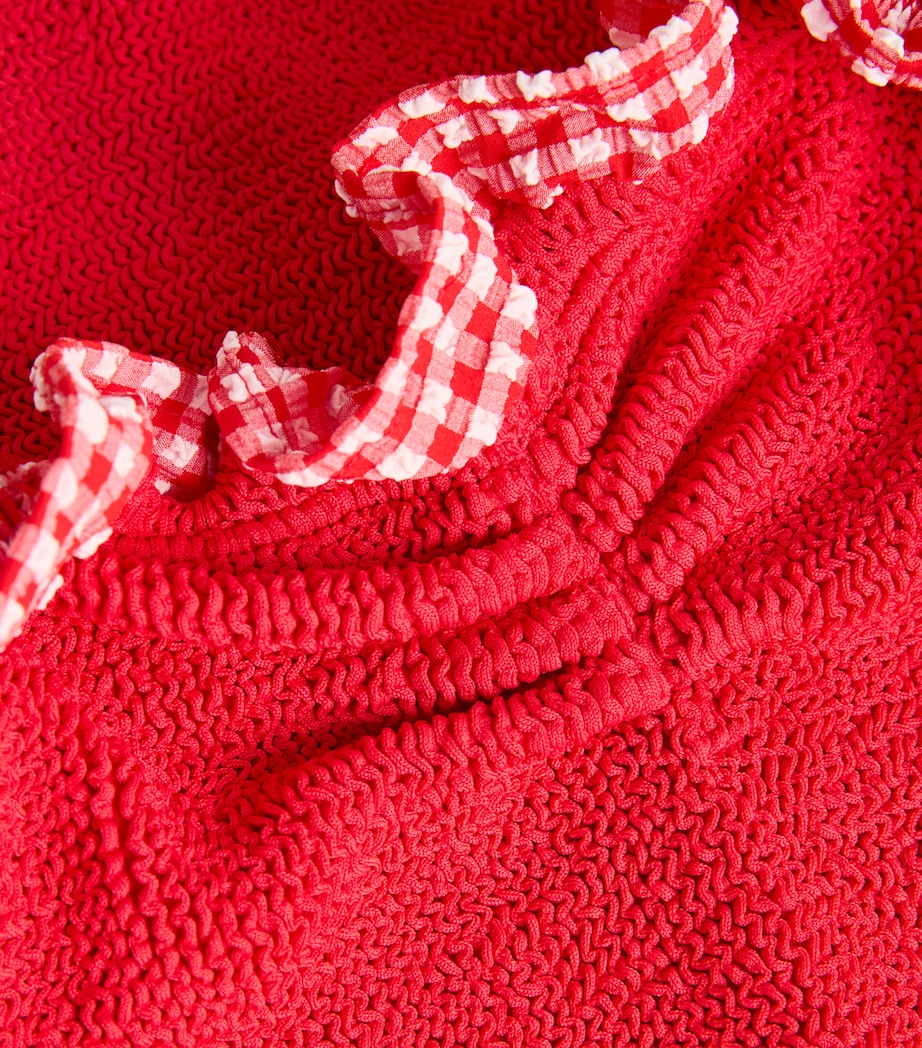 Gingham-Ruffle Dolly Swimsuit RED/RED GINGHAM Image 5