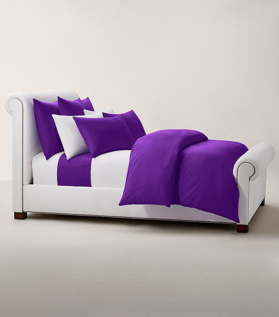 Cotton Polo Player Double Fitted Sheet (140cm x 200cm) CHALET Image 1