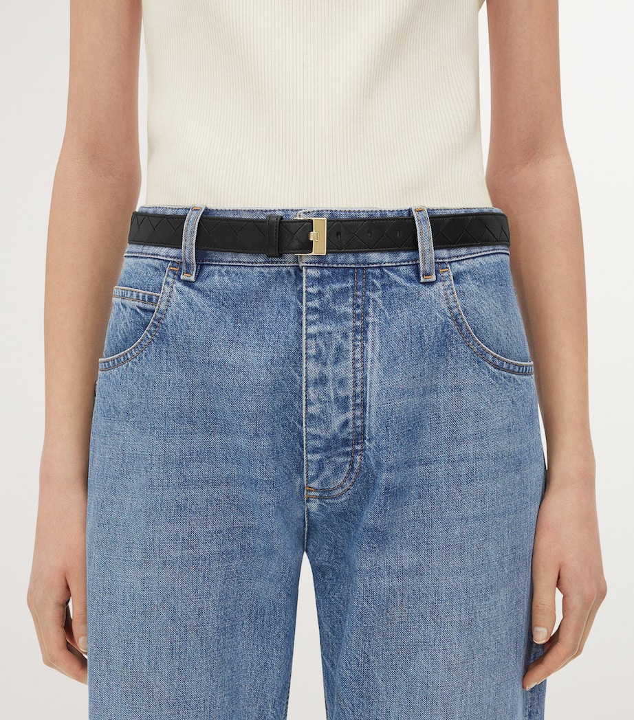 Leather Intreccio Watch Belt 1019 Image 2