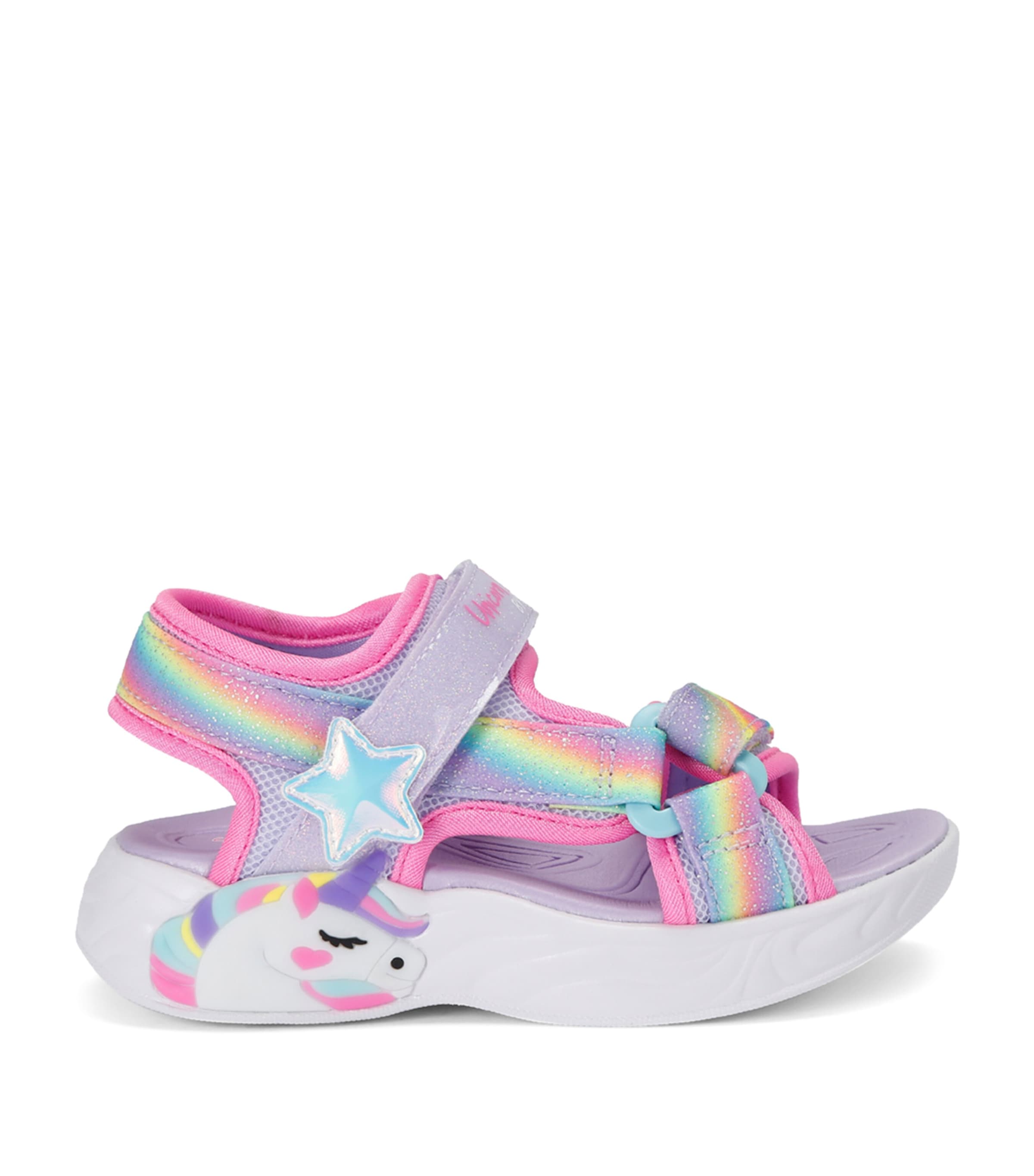 Skechers Unicorn Dreams Light-up Sandals In Multi