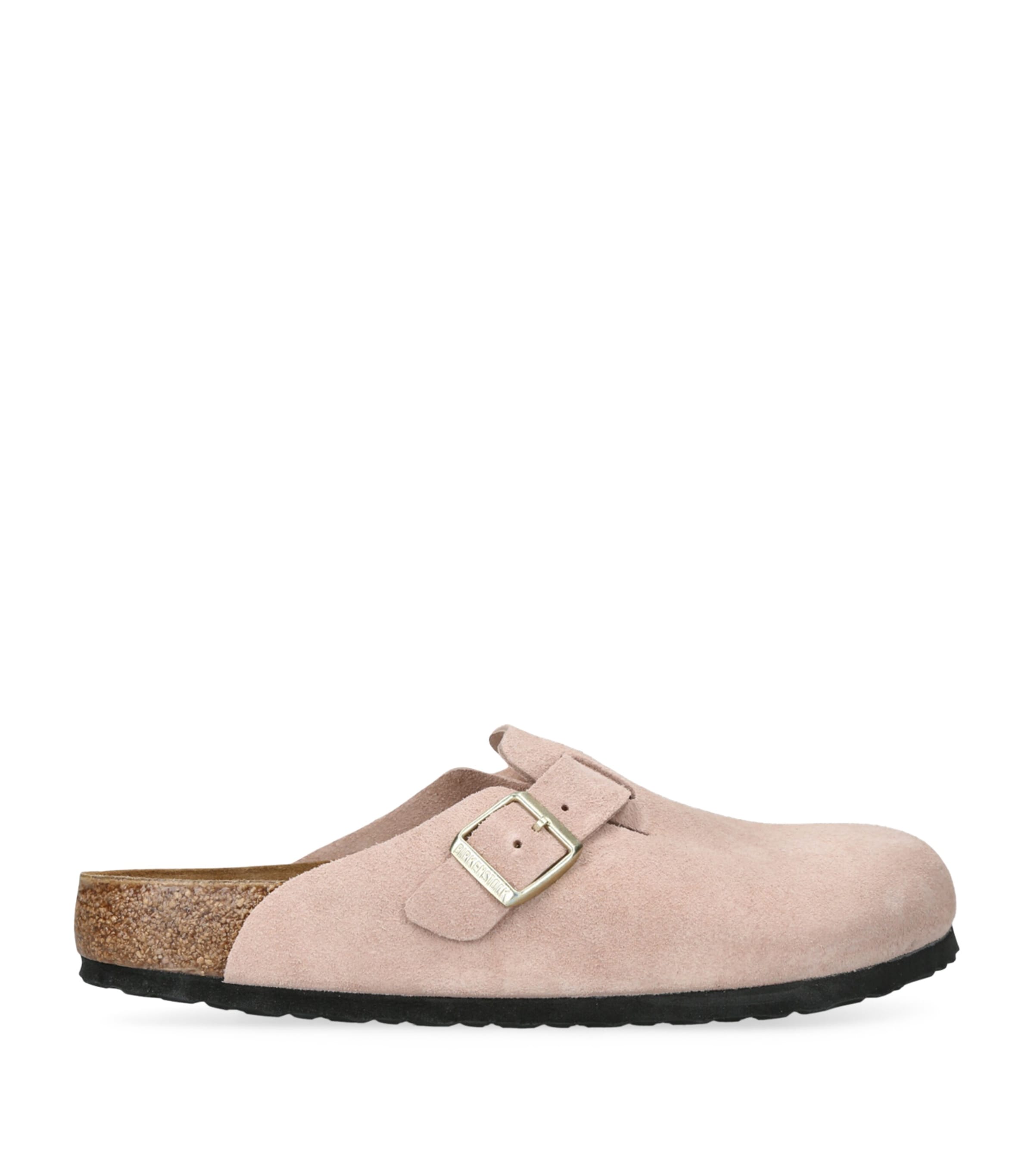 Birkenstock Boston Mules In Pink
