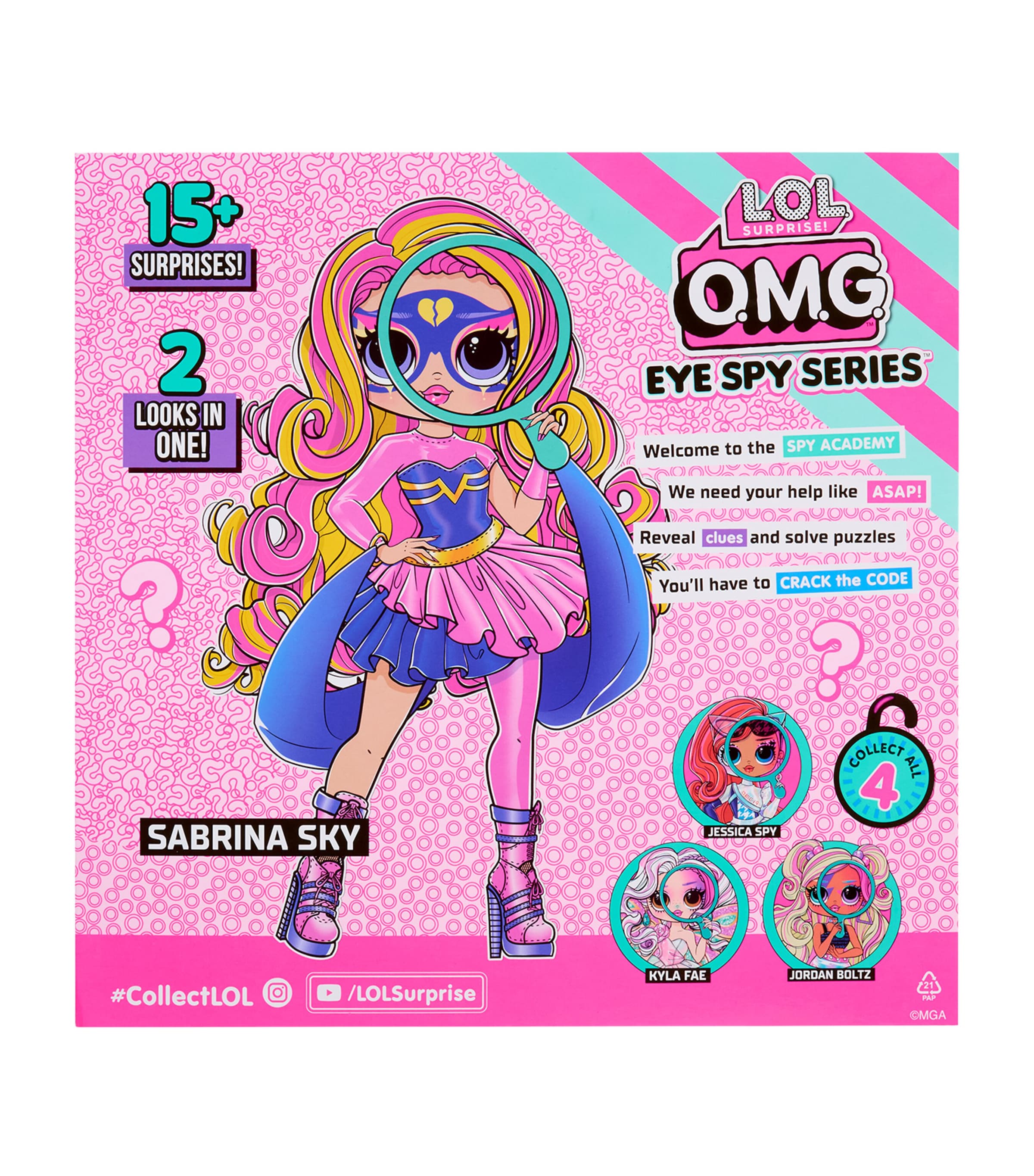 OMG Eye Spy Superhero Doll MULTI Image 3