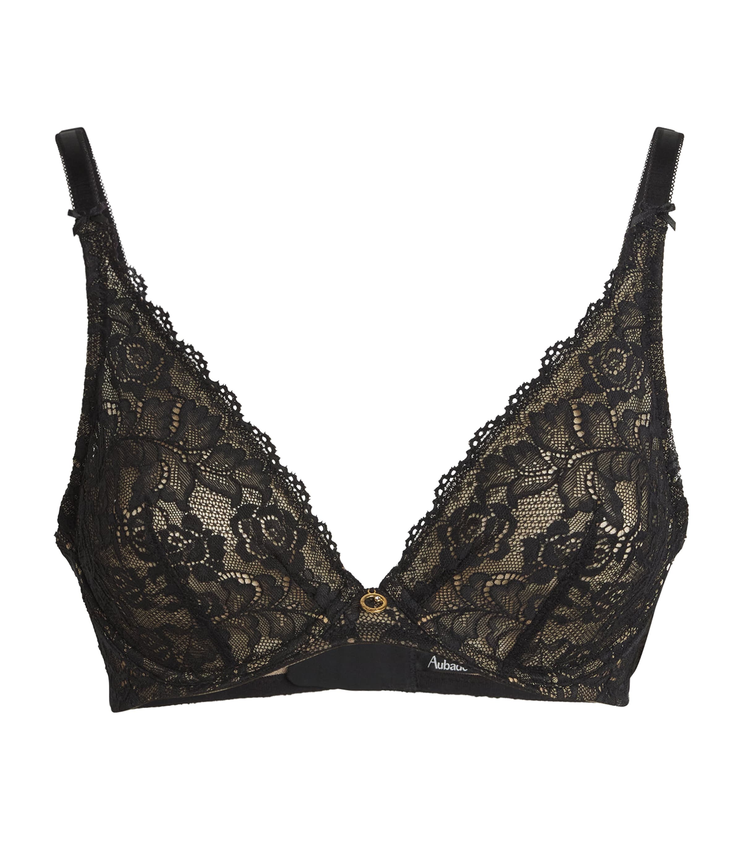 Aubade Lace Rosessence Triangle Bra In Black