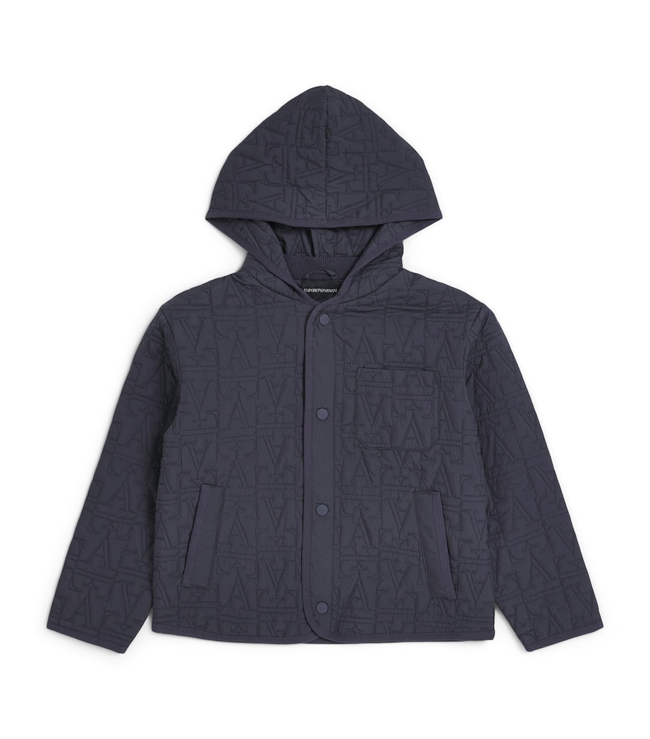 Emporio Armani Kids Quilted Jacket (4-16 Years) Odyssey Gray Image 1