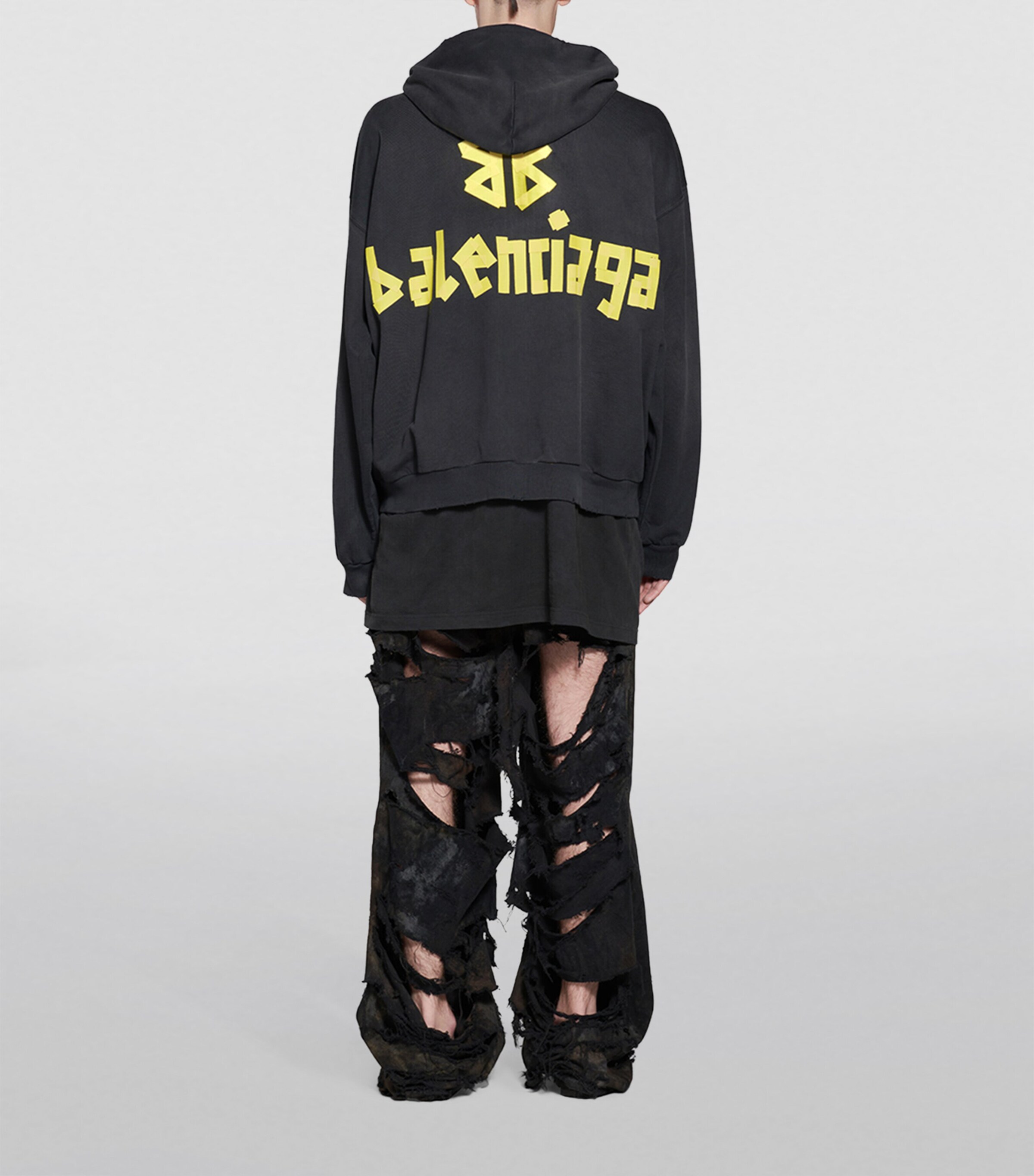 Balenciaga Tape Type Zip-Up Hoodie | Harrods US