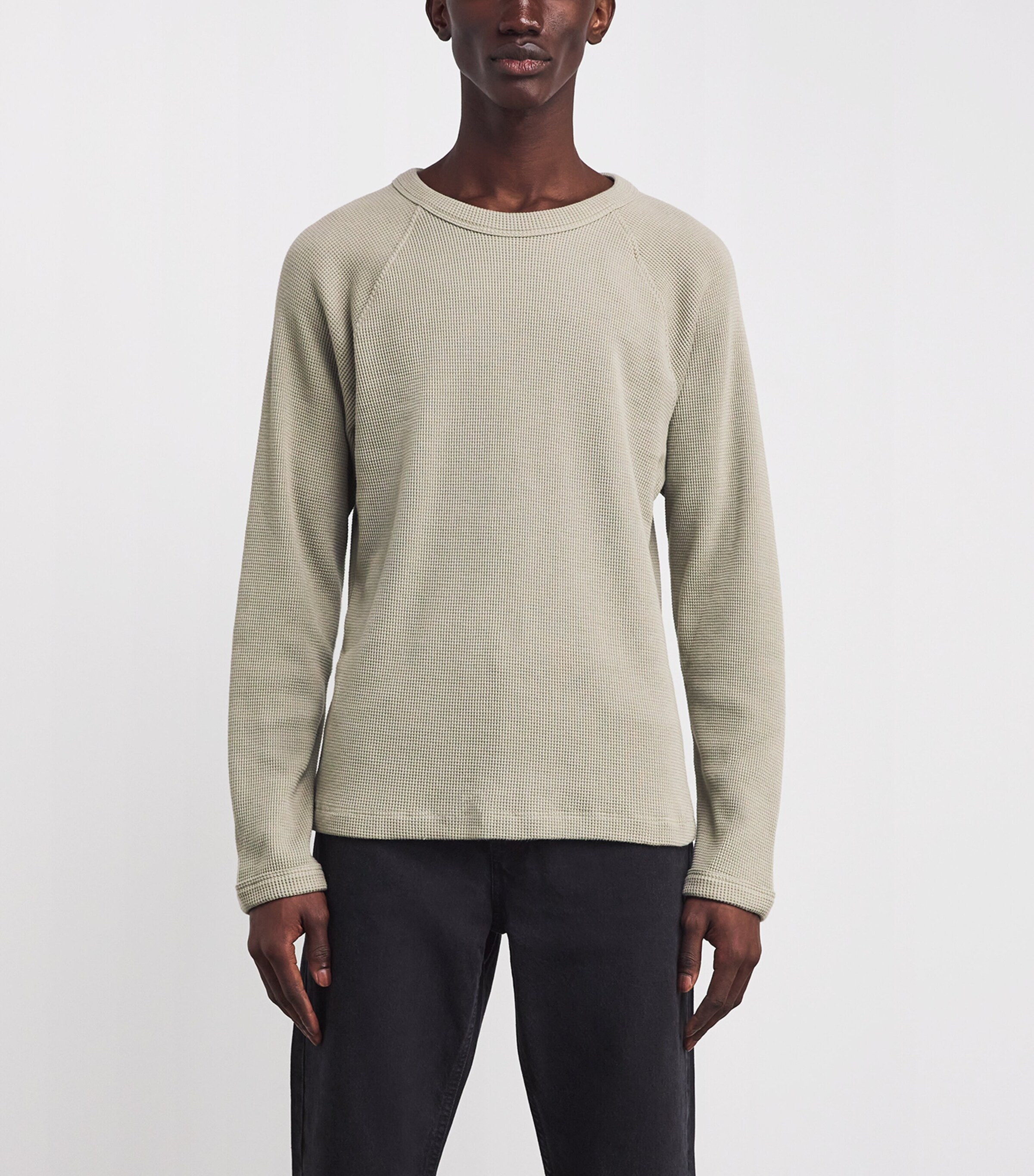 Cotton-Blend Payson Waffle T-Shirt WCER Image 3