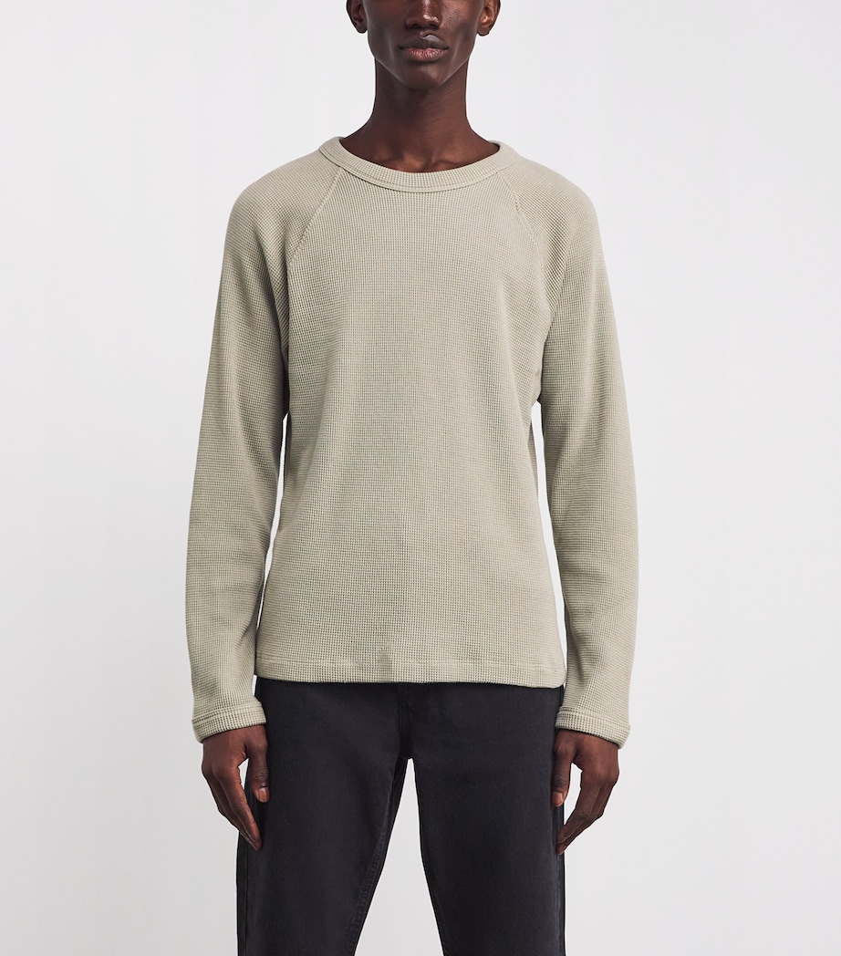 Cotton-Blend Payson Waffle T-Shirt WCER Image 3