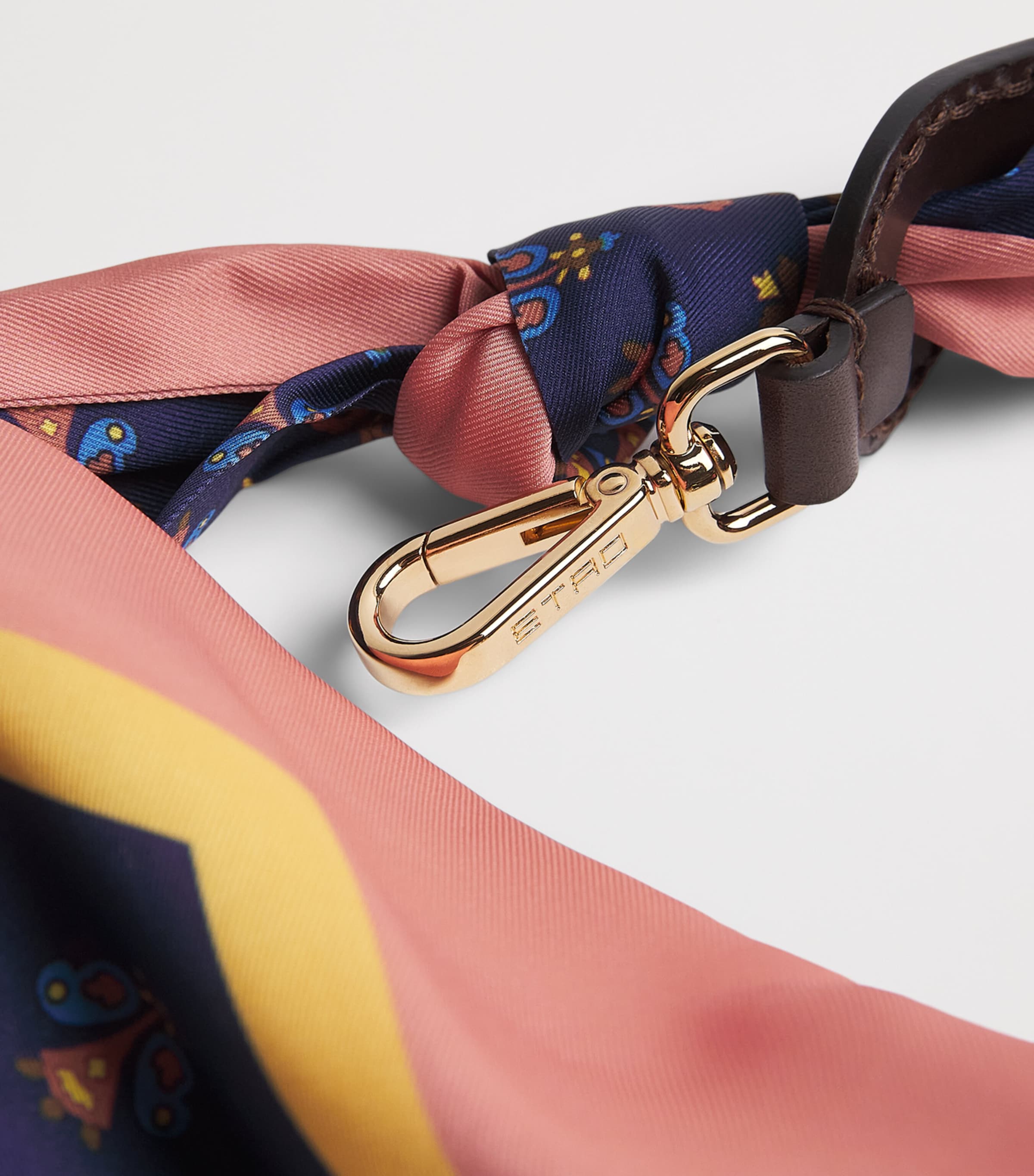 Etro Scarf Bag Handle Print/blue Bs Image 2