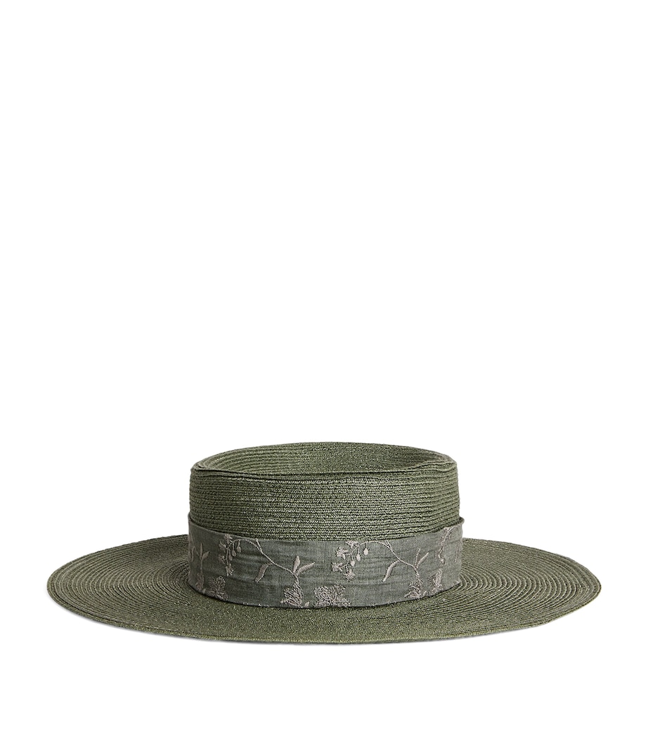 Linen Hat MILITARY GREEN Image 1