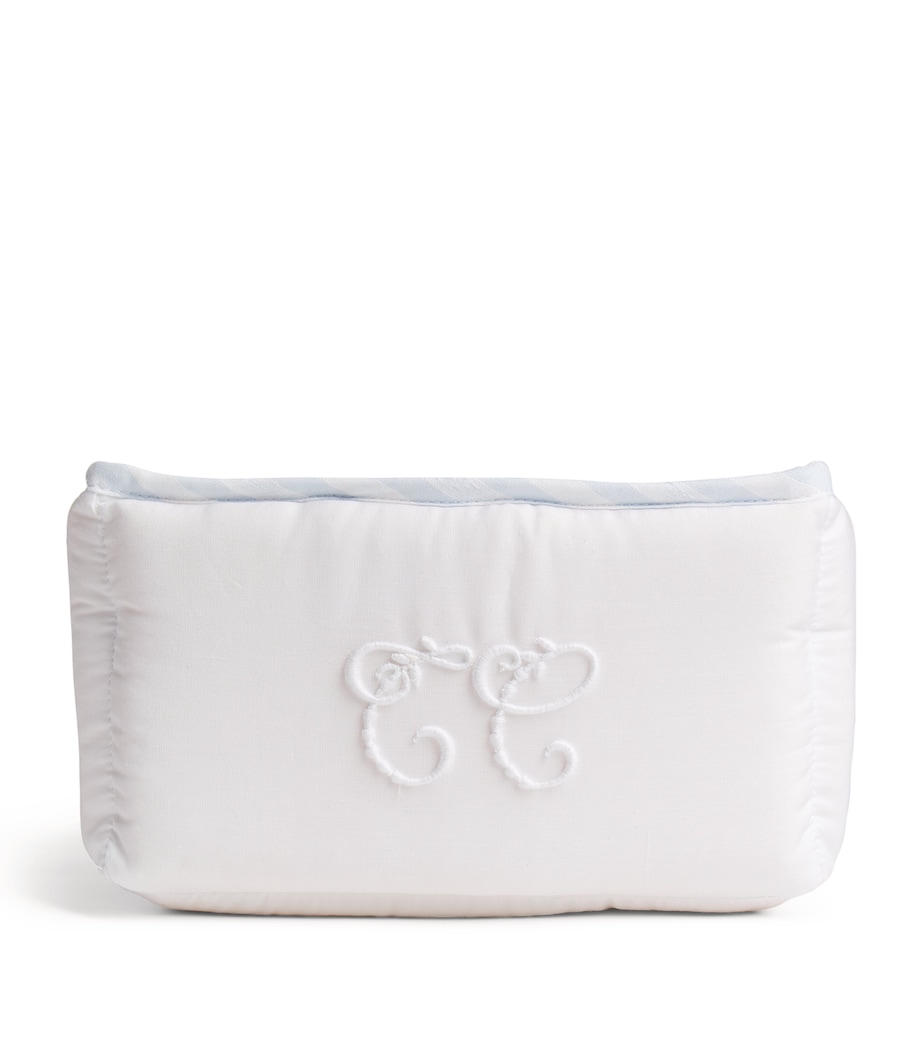 Cotton Monogram Basket BLUE Image 1