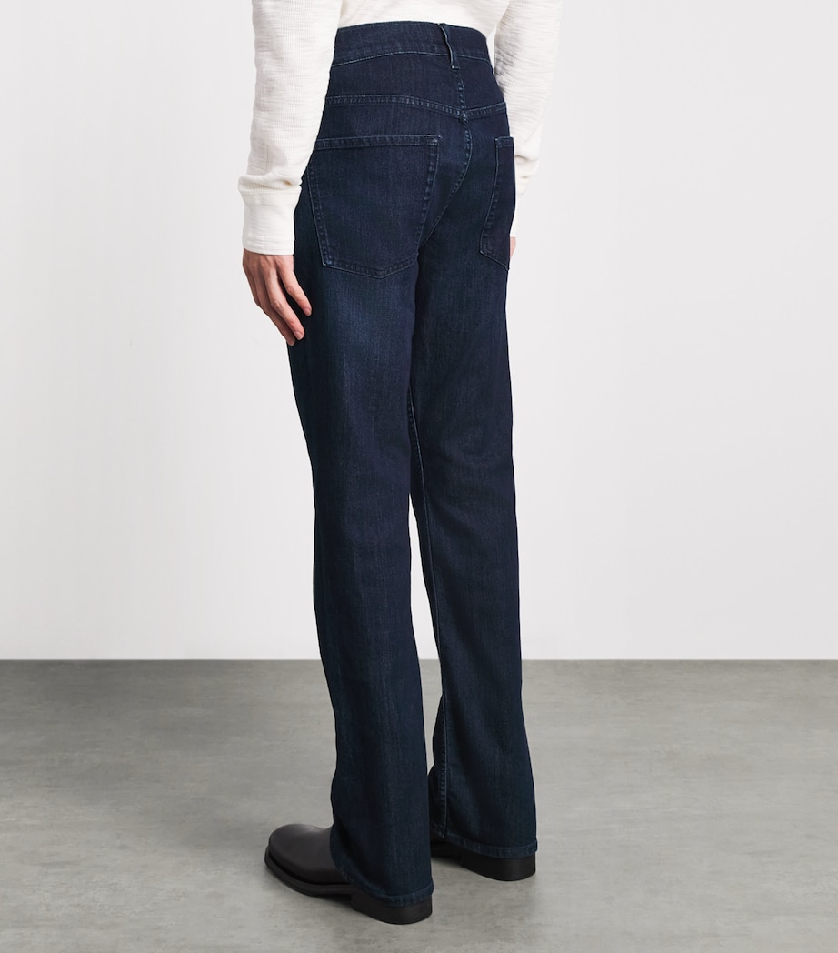 7 For All Mankind Mens The Bootcut Jeans Dark Blue Image 5