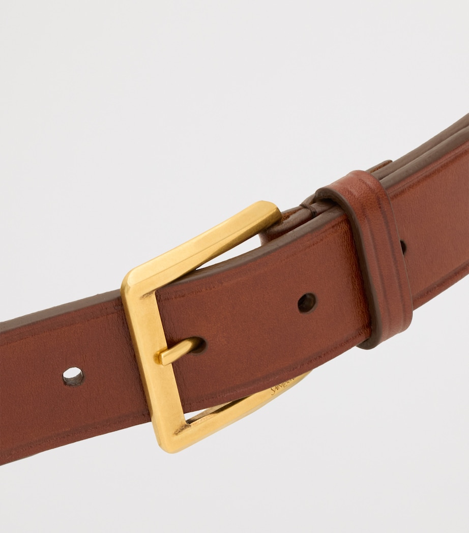 Leather Logo-Buckle Belt 2955 Image 3